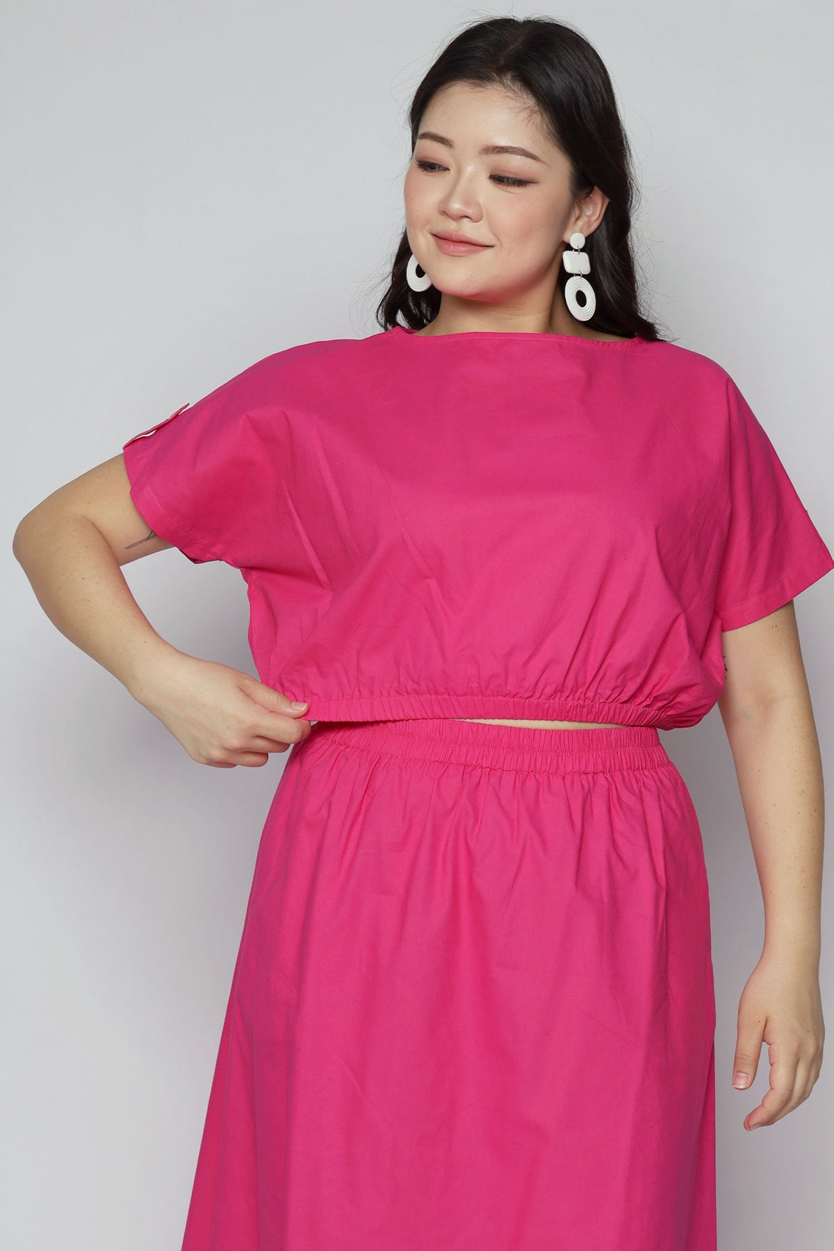 Angel 2 in 1 Skirt Set in Bloom Pink