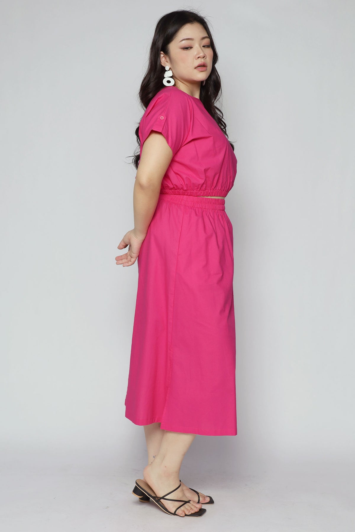 Angel 2 in 1 Skirt Set in Bloom Pink