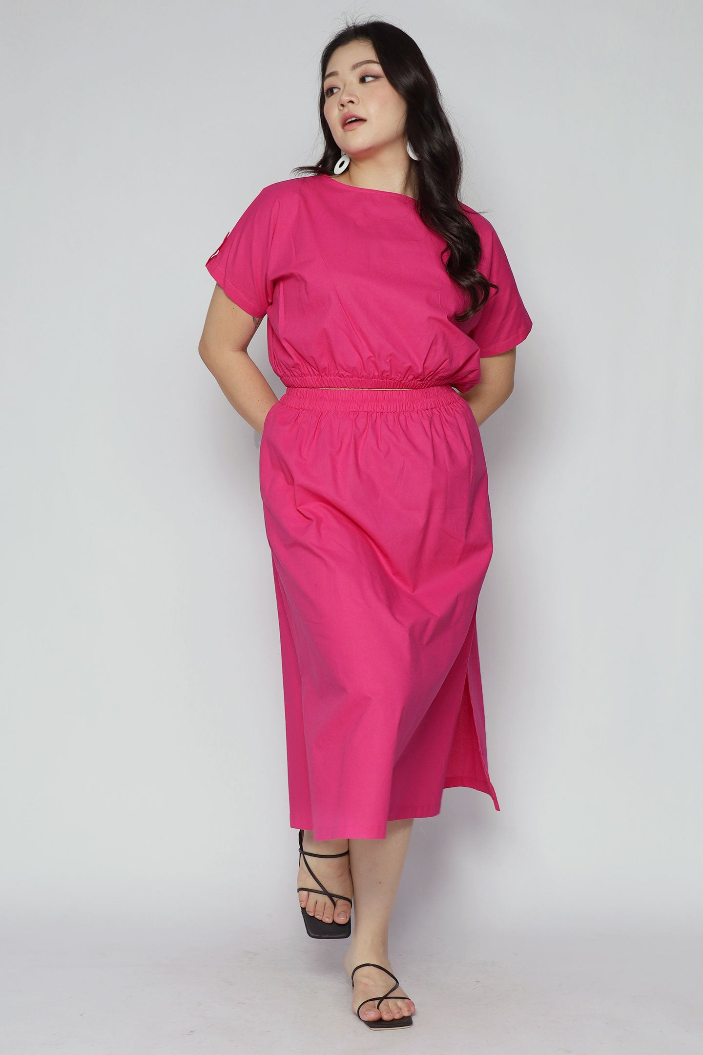 Angel 2 in 1 Skirt Set in Bloom Pink