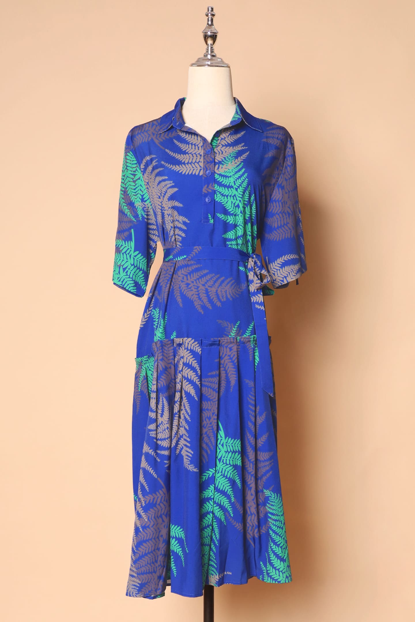 PO - Angela Dress in Green Fern