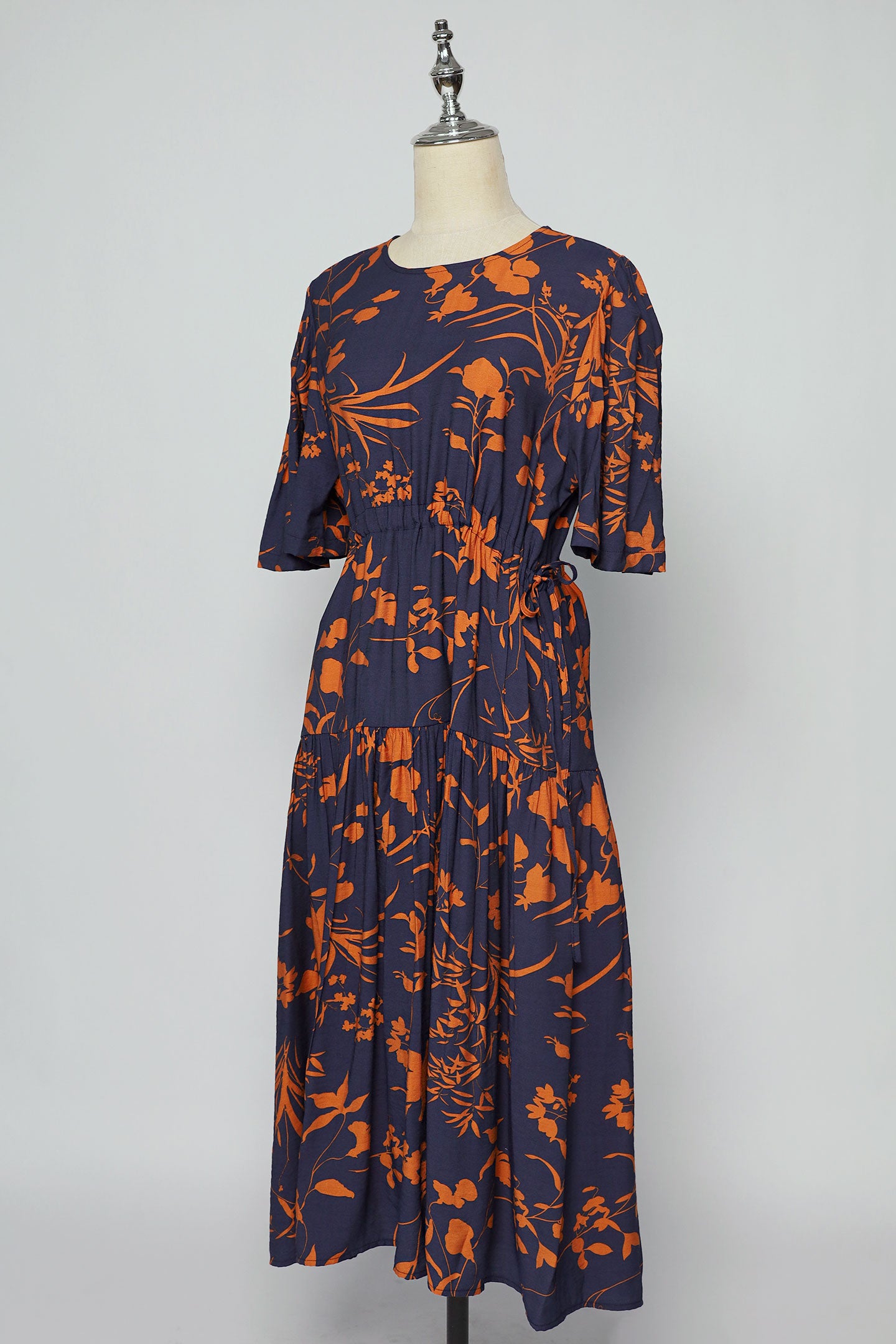 PO - Angelina Dress in Tangerine Garden