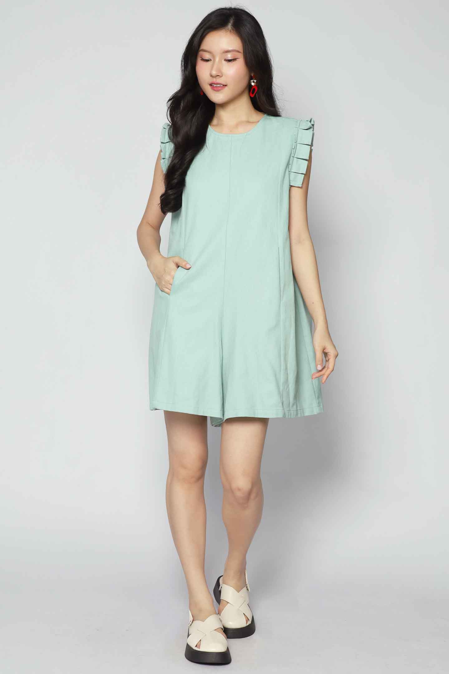 Aniya Playsuit in Mint