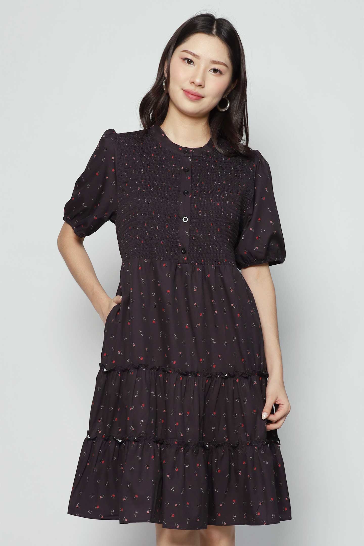 Ariel Dress in Baby Thistle