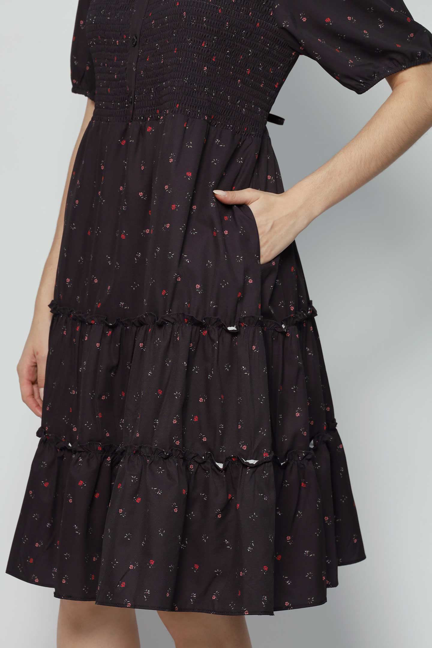 Ariel Dress in Baby Thistle