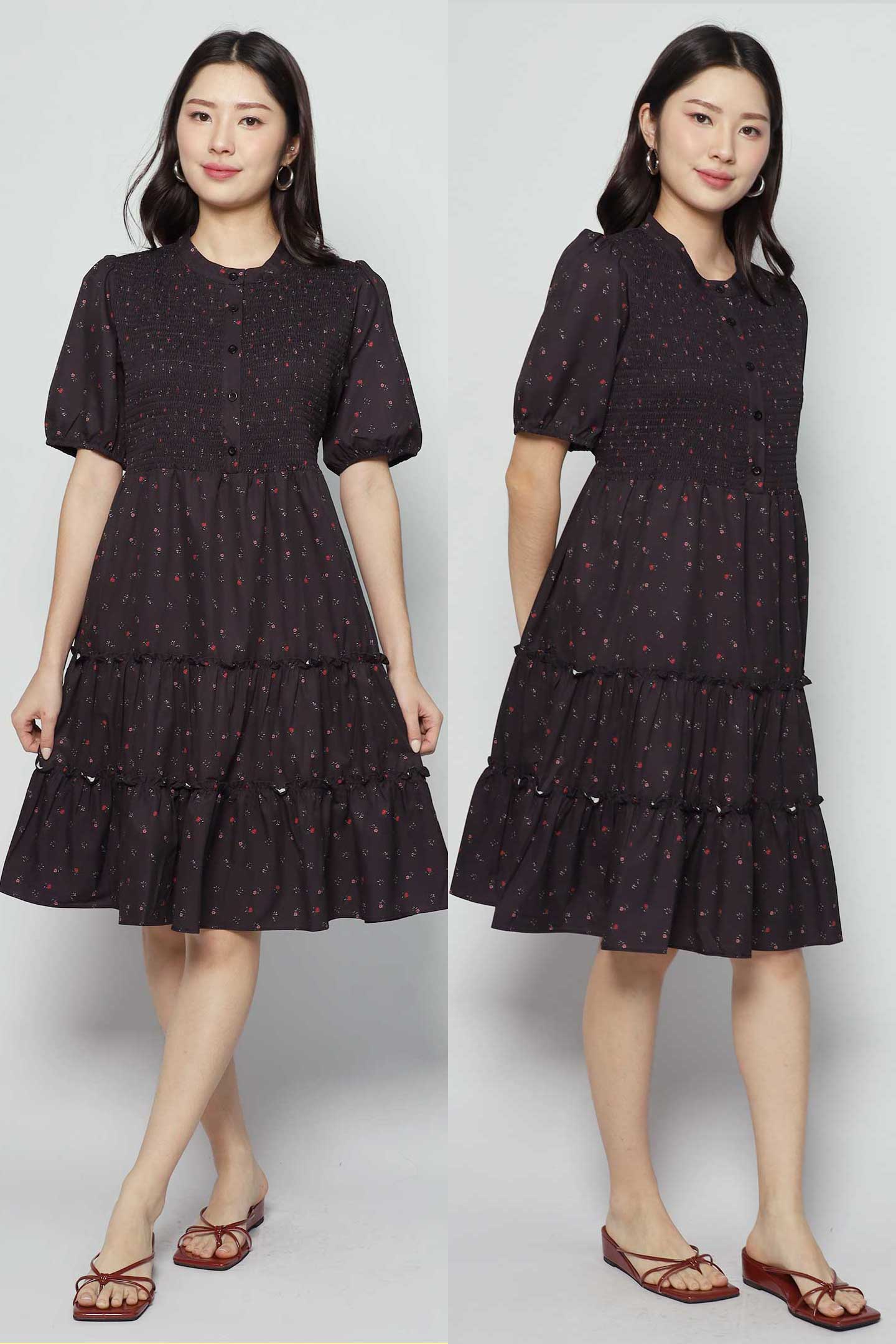 Ariel Dress in Baby Thistle