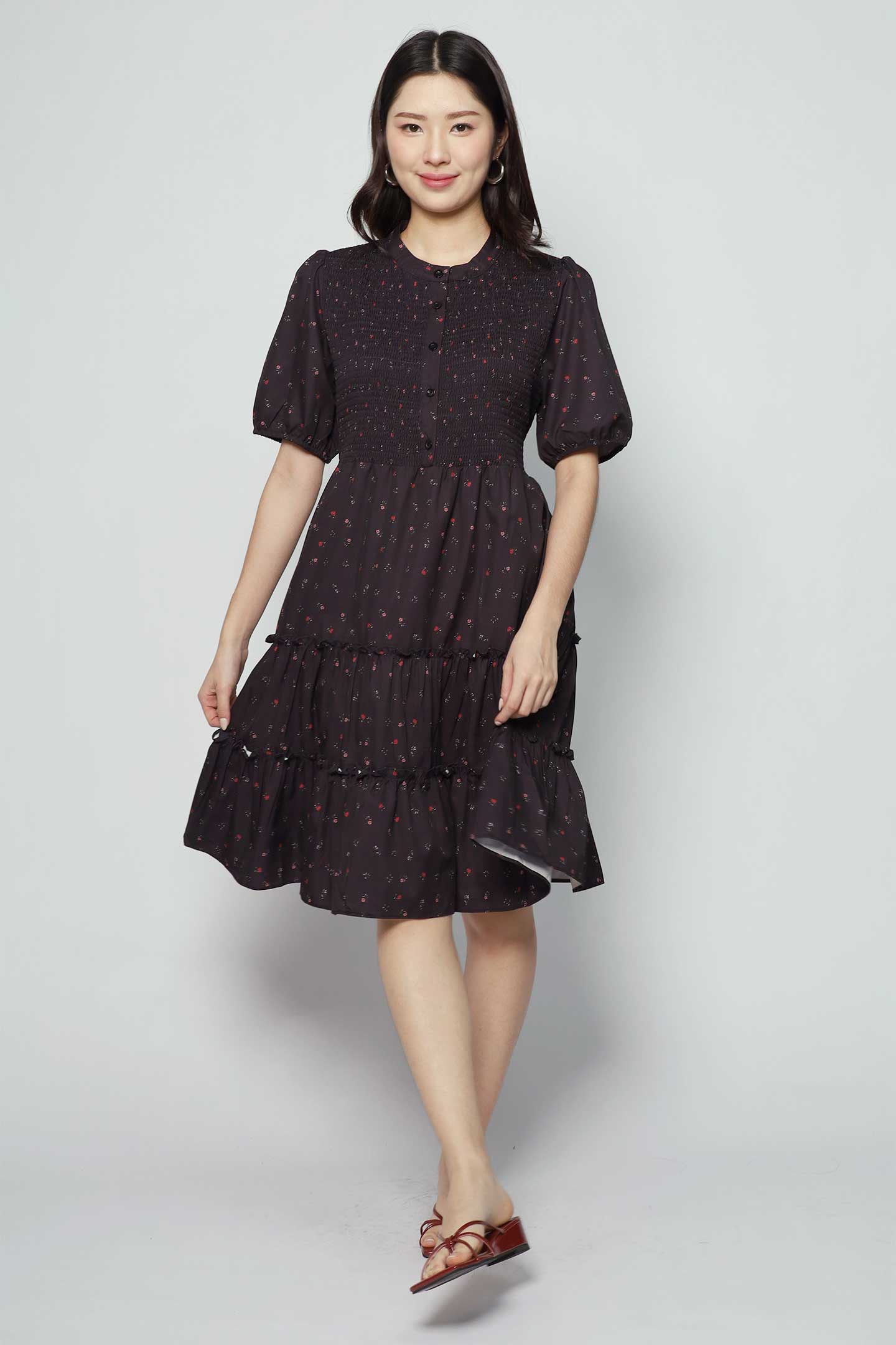 Ariel Dress in Baby Thistle