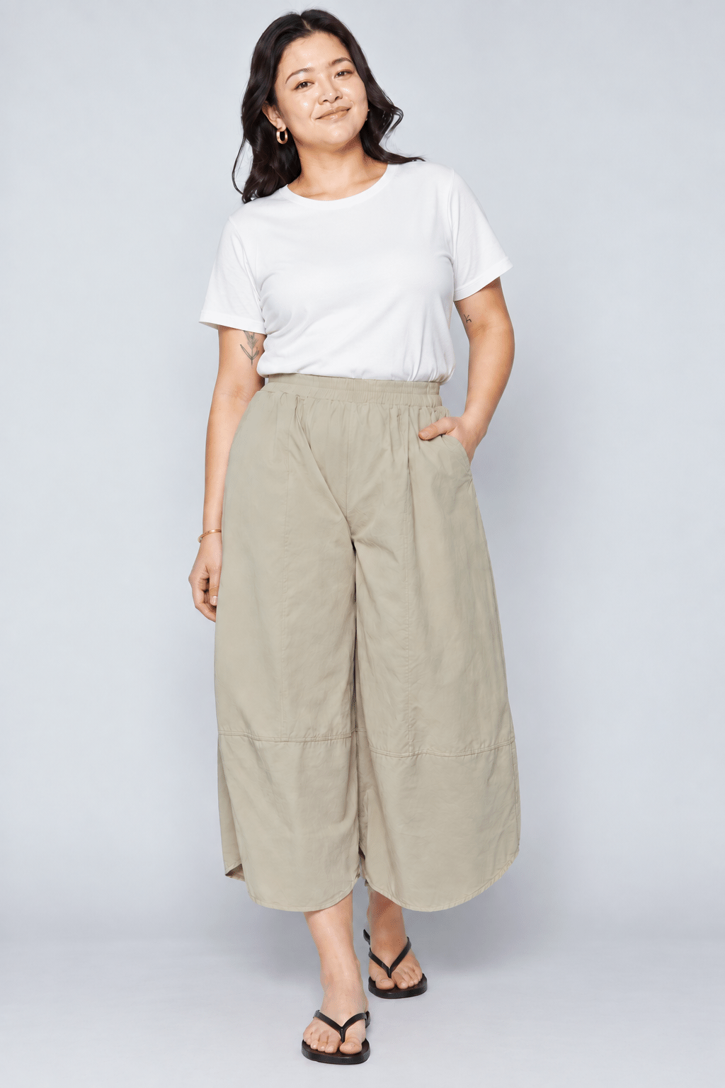 Ash Pants in Khaki