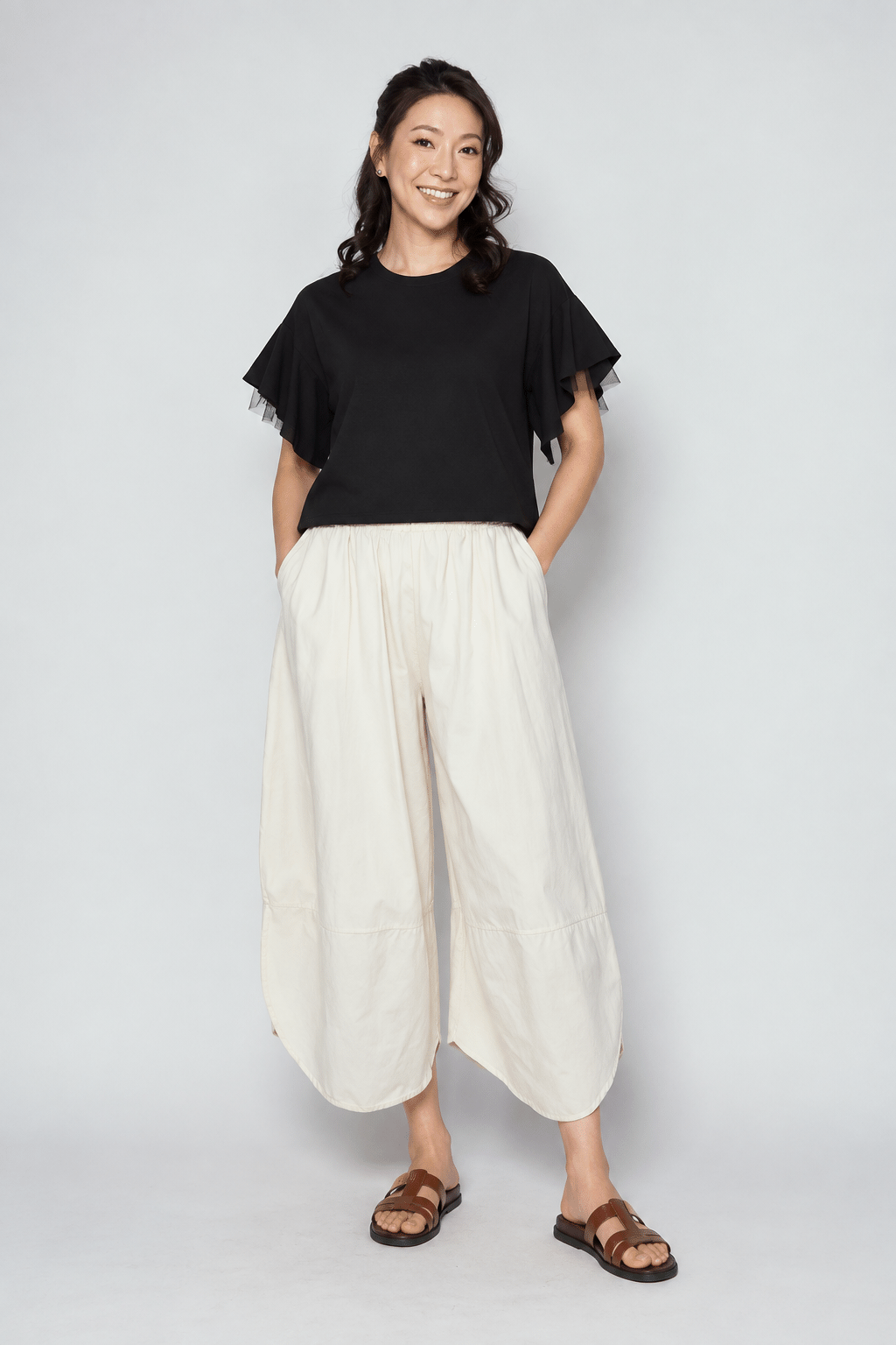 Ash Pants in Cream