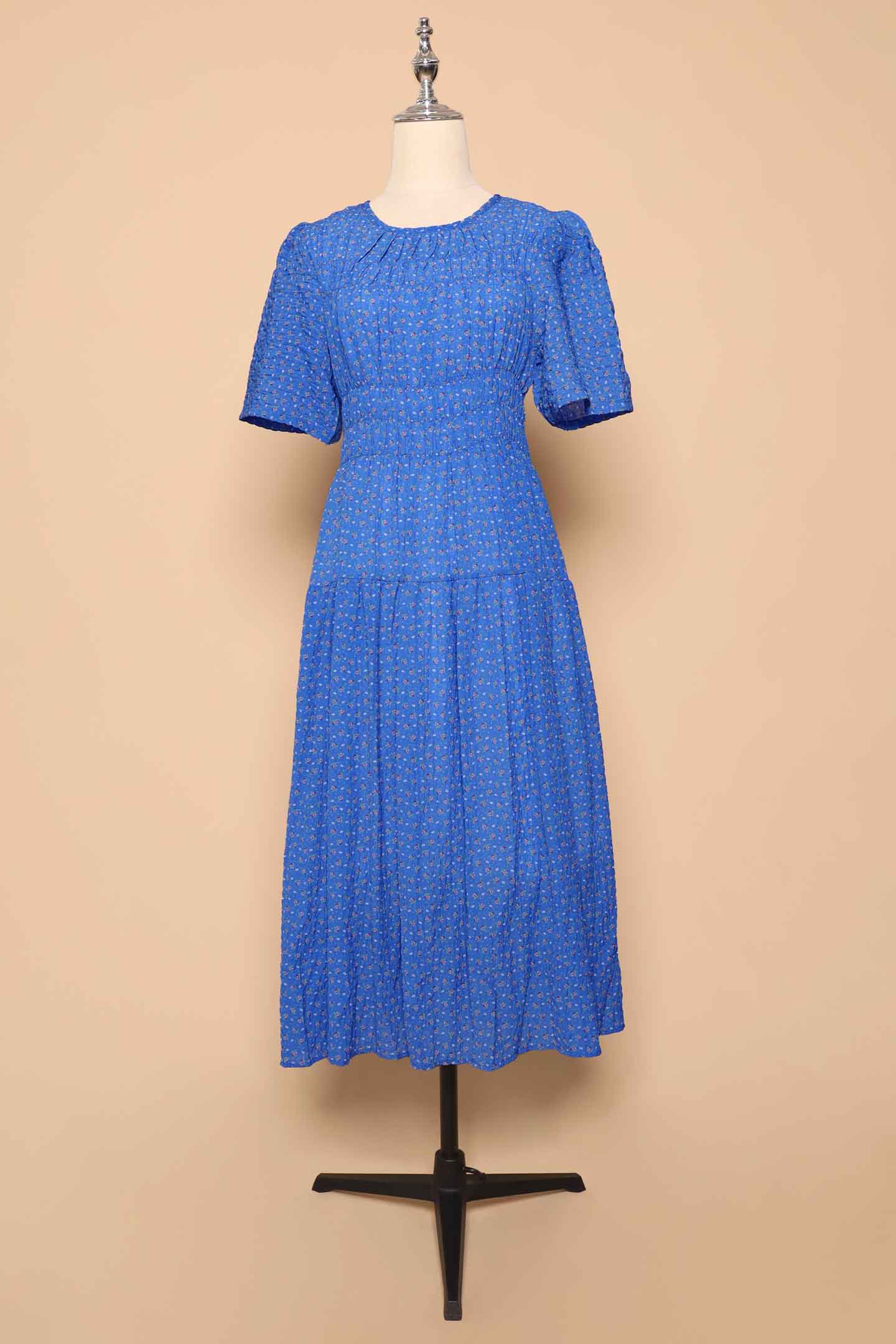 PO - Astha Dress in Blue Ditsy