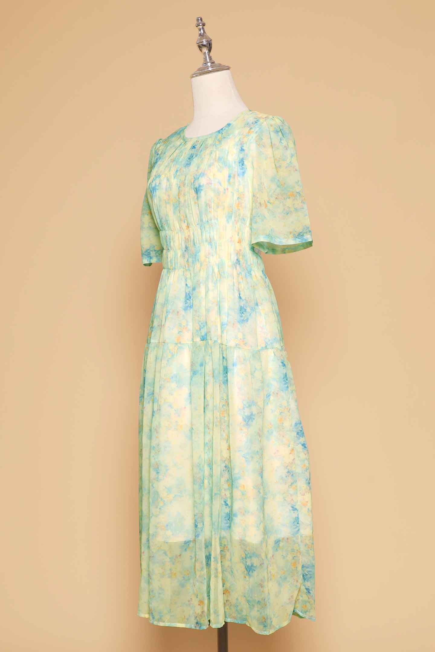 PO - Astha Dress in Green Bloom Affair