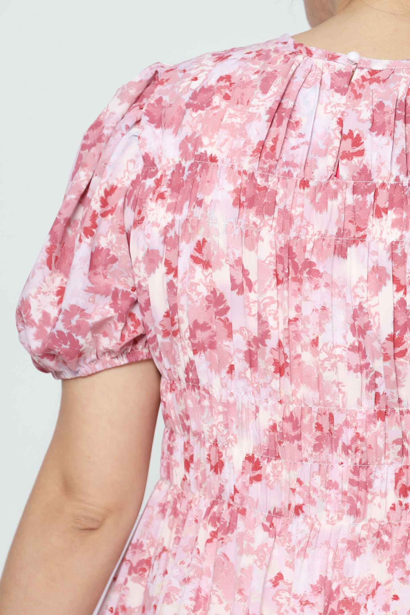 Backorders Astha Dress in Pink Lover's Garden