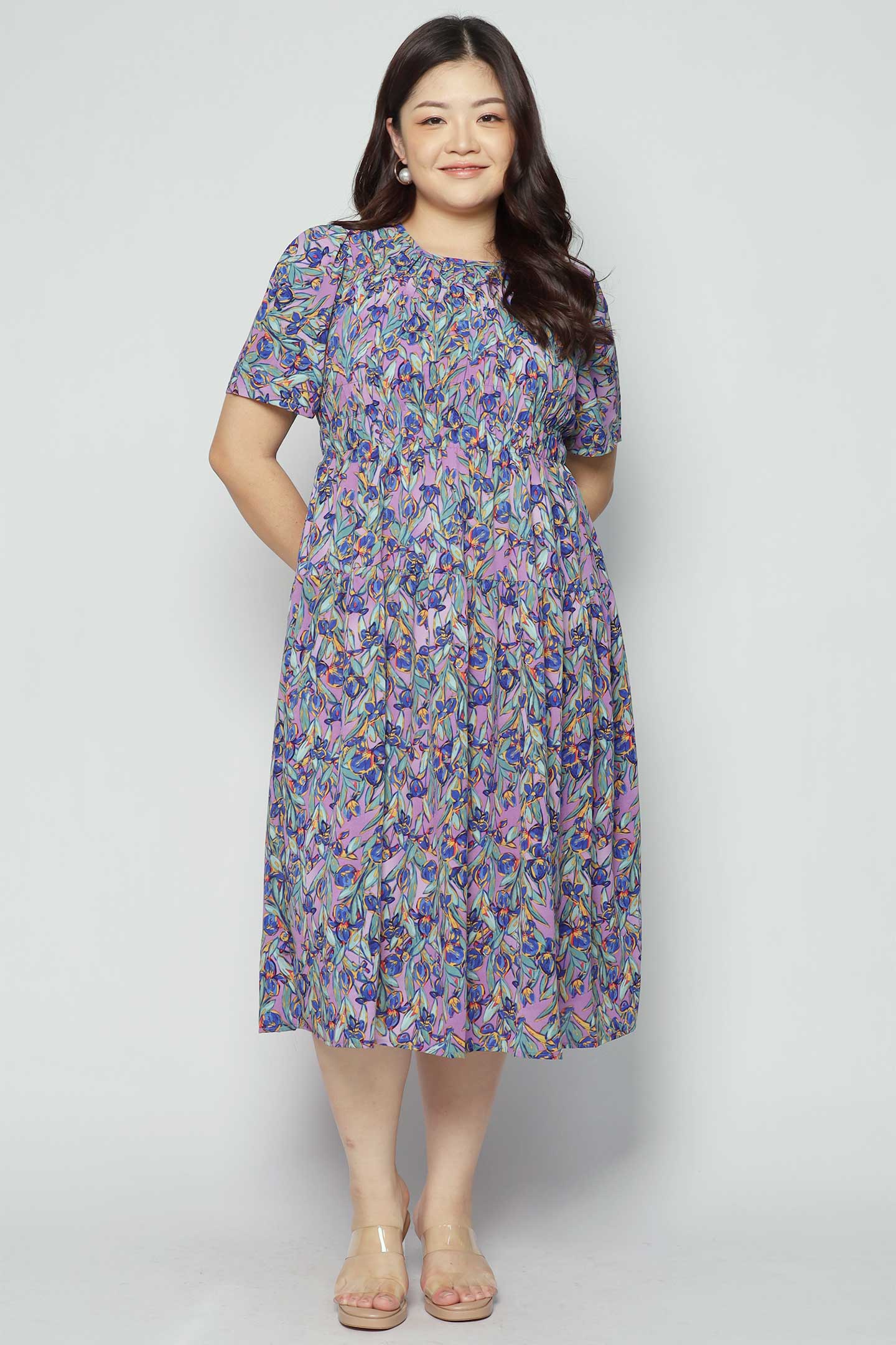 Astha Dress in Purple Delight