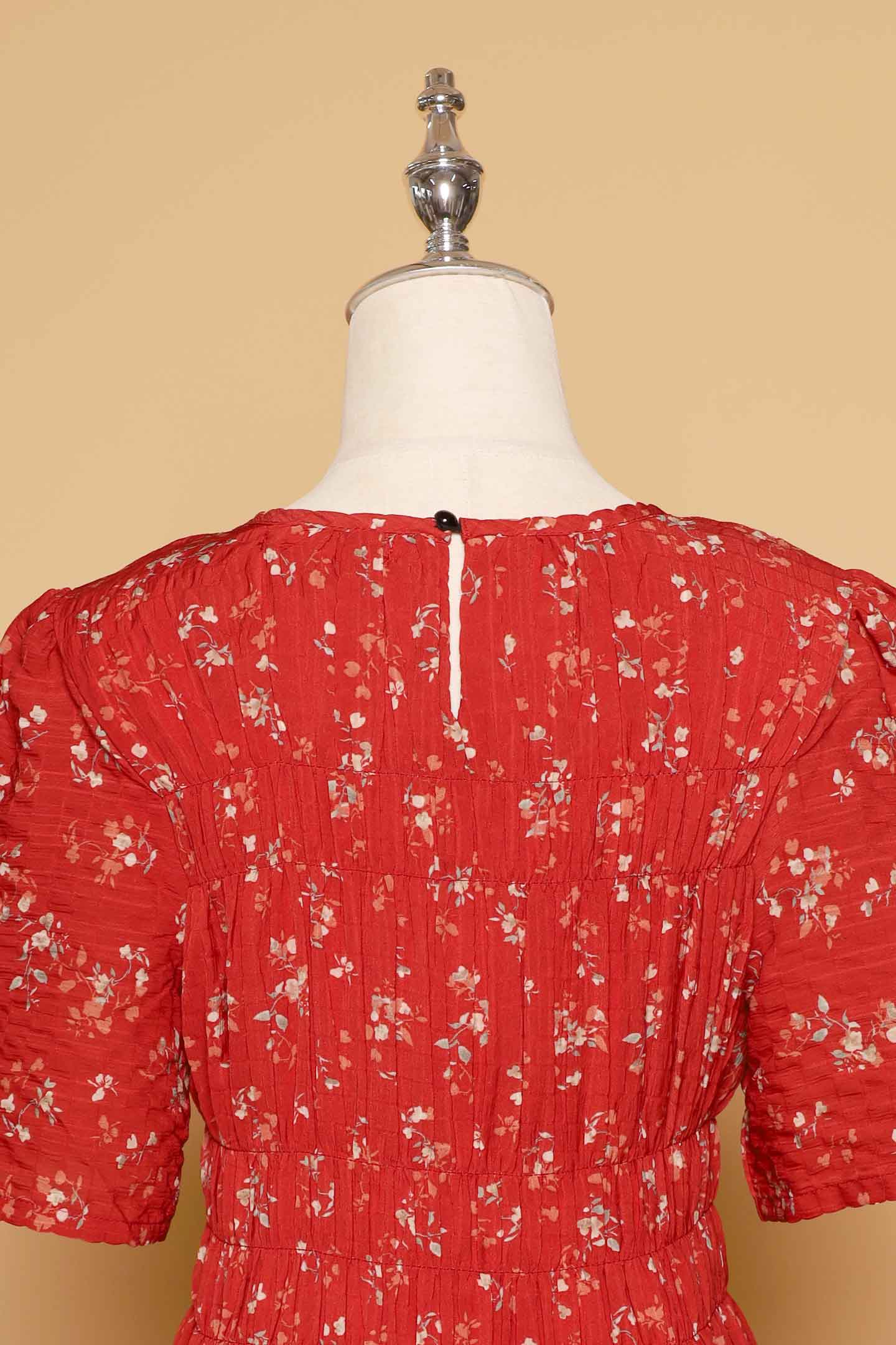 PO - Astha Dress in Red Floral Whimsy