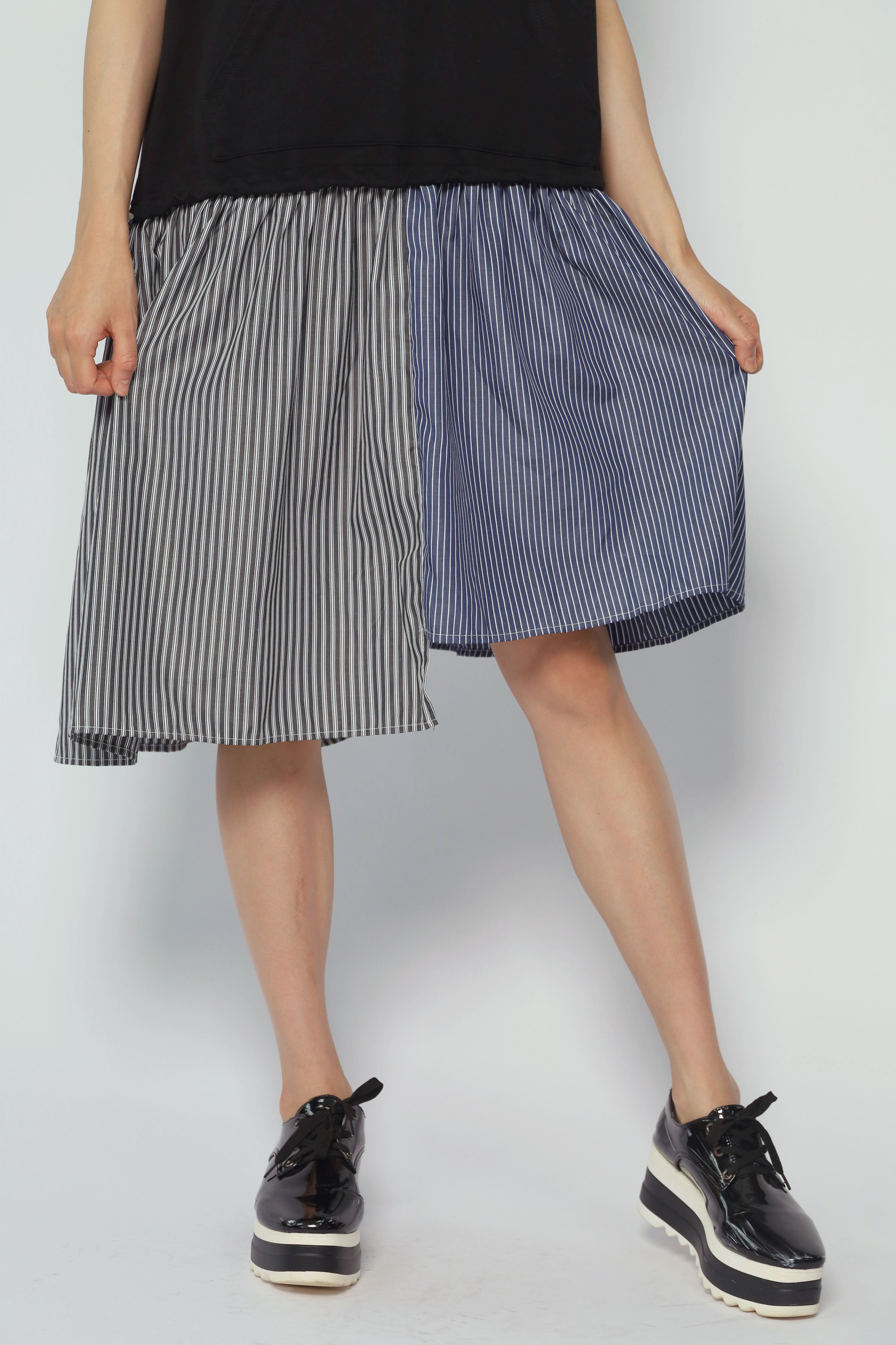 Athena Stripes Hoodie Dress