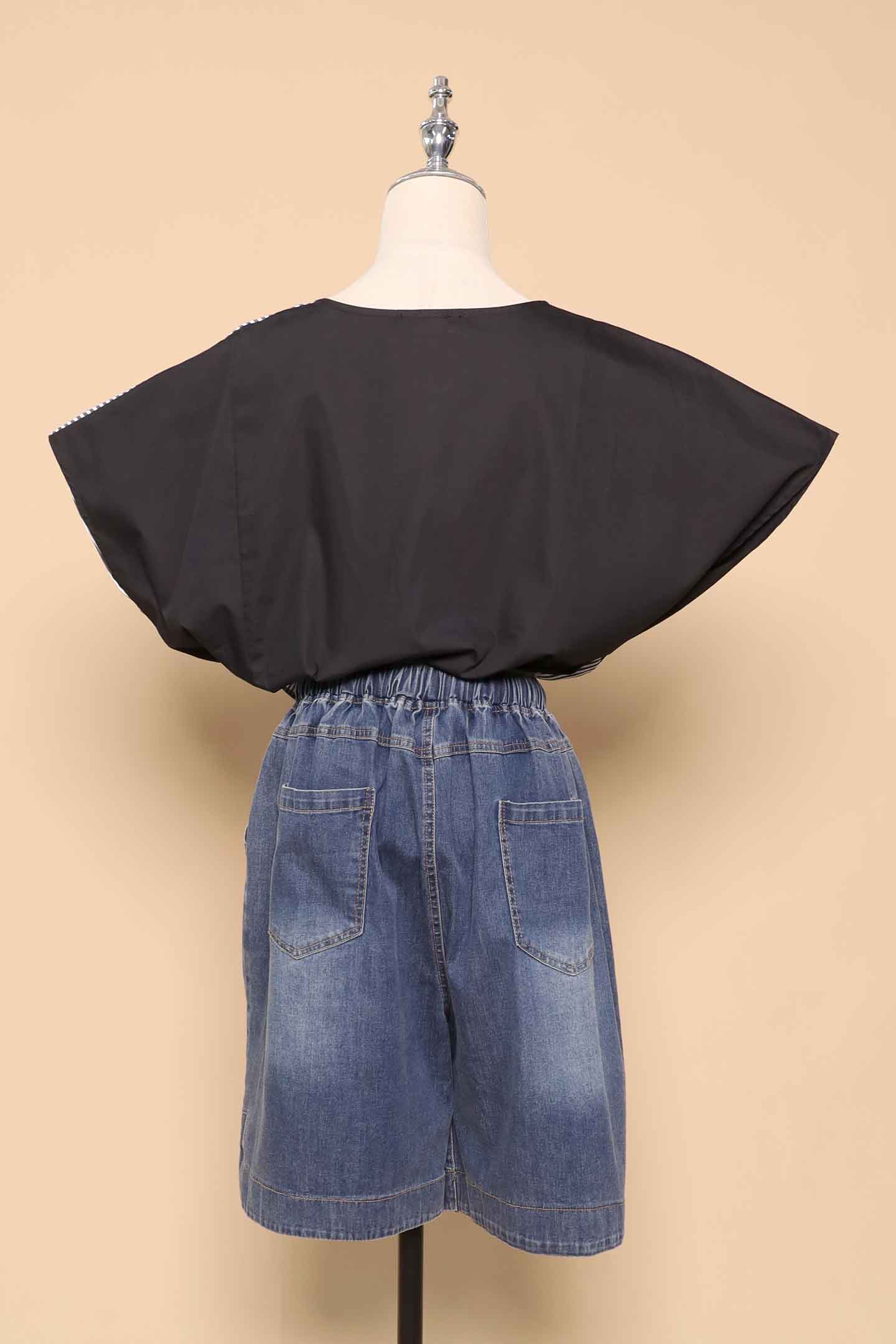 PO - Aurevo Rose Pinstripes Top