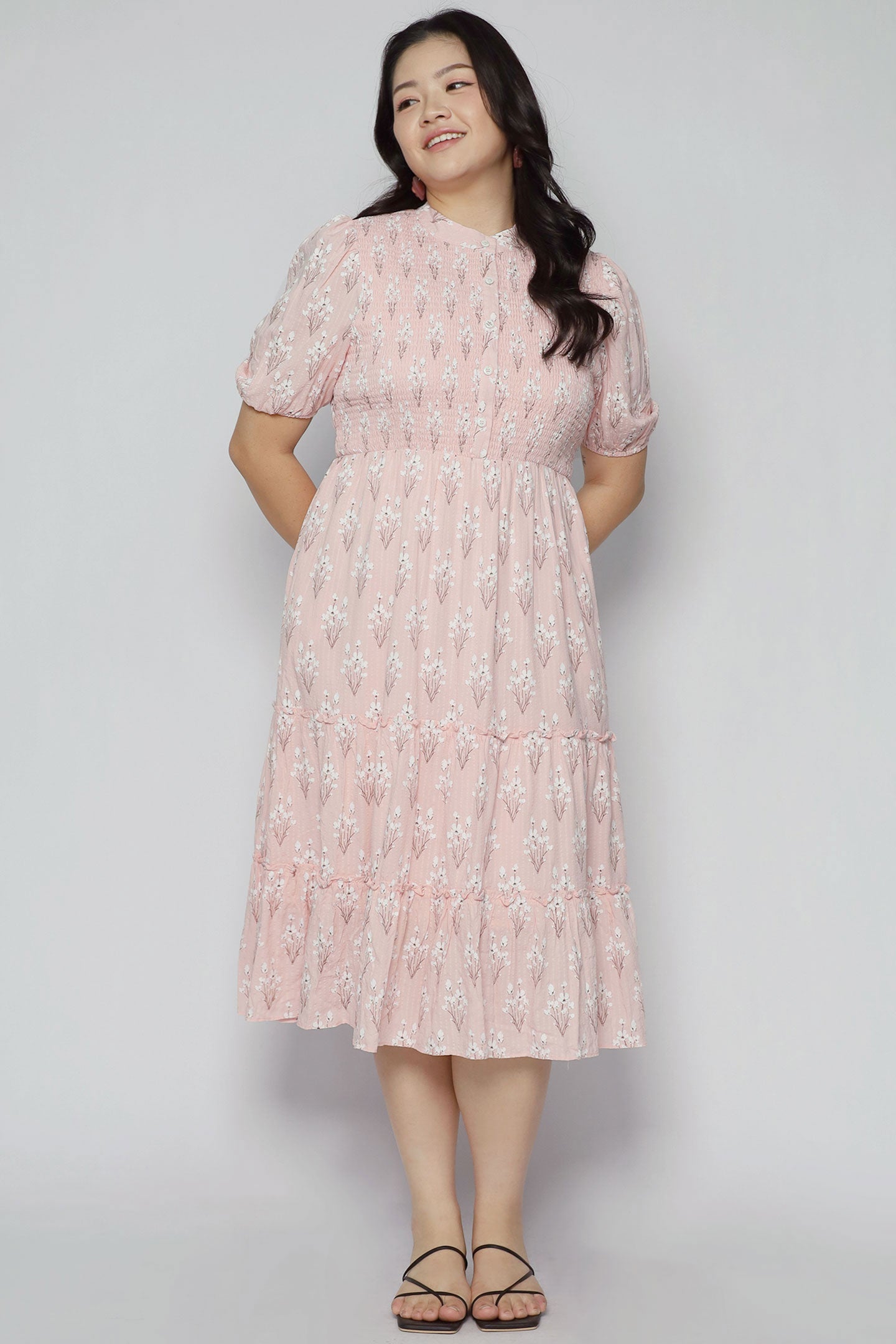 Aurora Dress in Blush Blossom