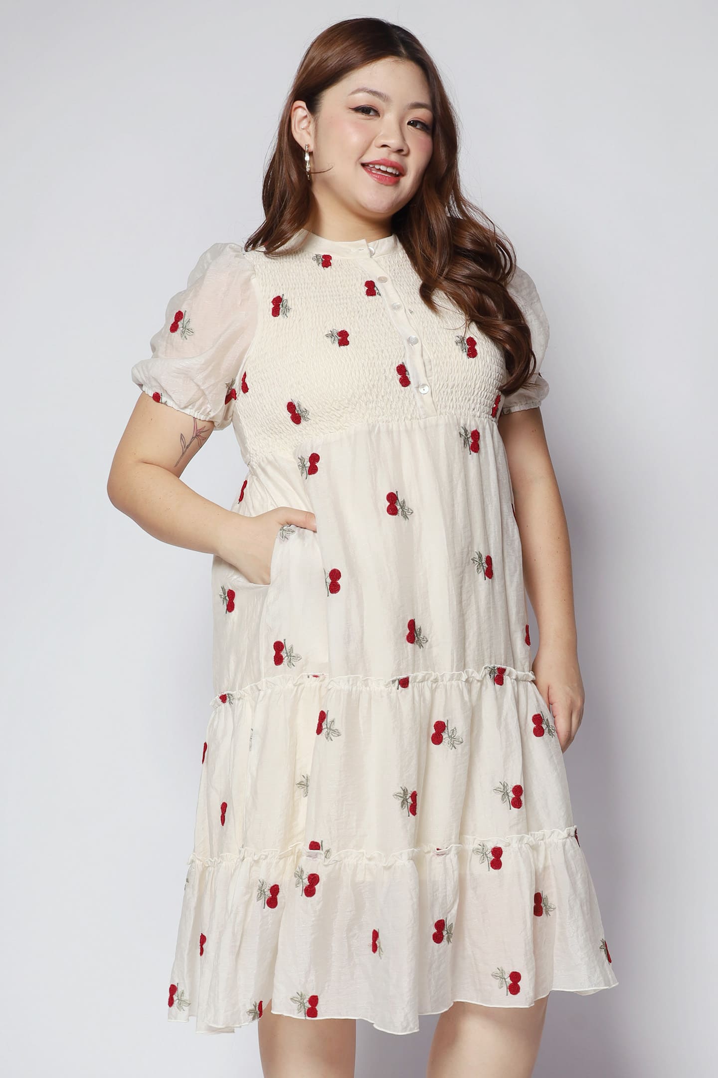 Aurora Dress in Cherries