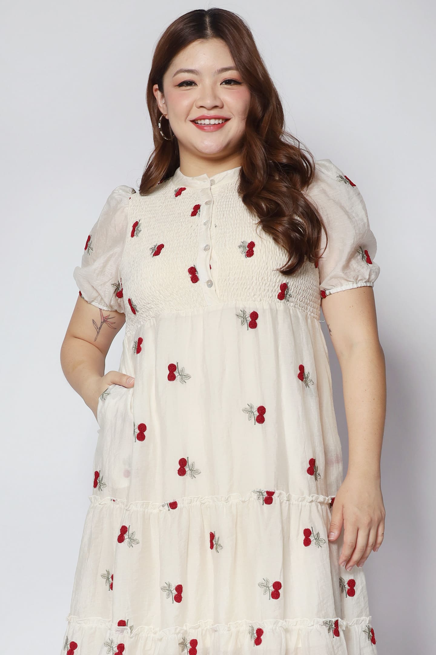 Aurora Dress in Cherries