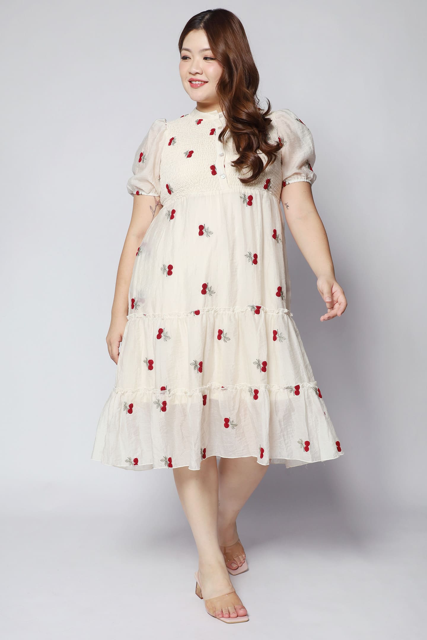 Aurora Dress in Cherries