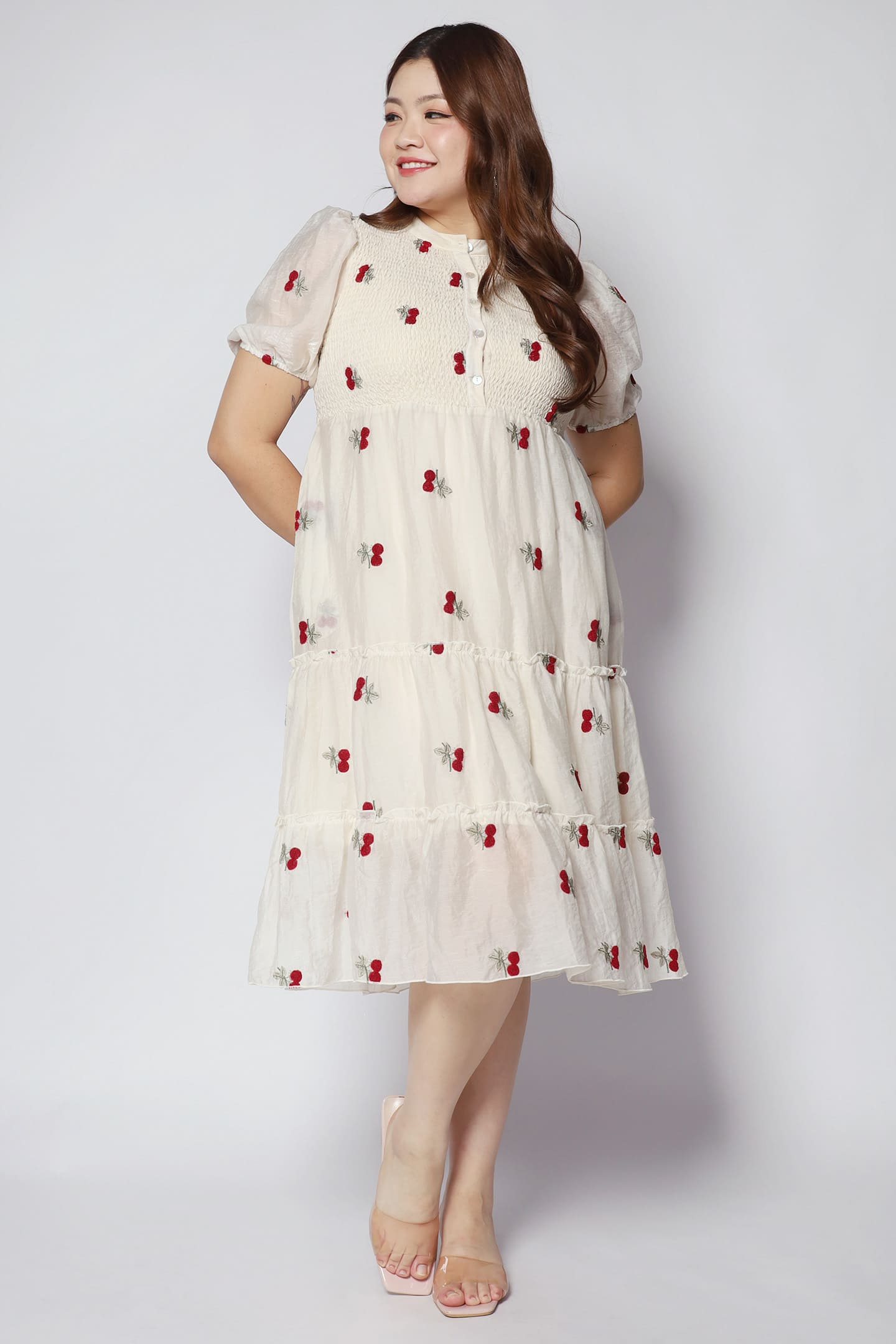 Aurora Dress in Cherries