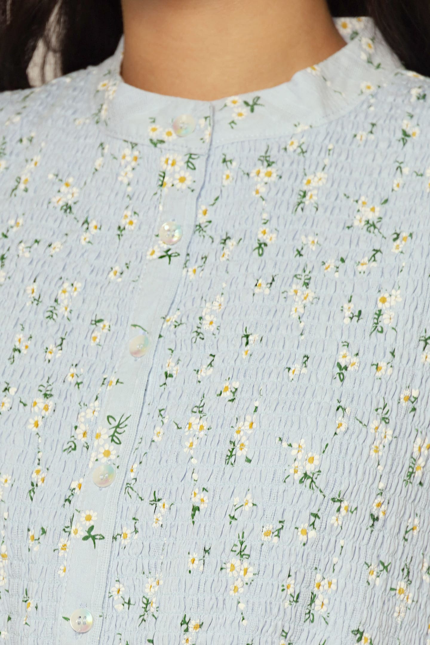 Aurora Dress in Dress in Daisy Embroidery