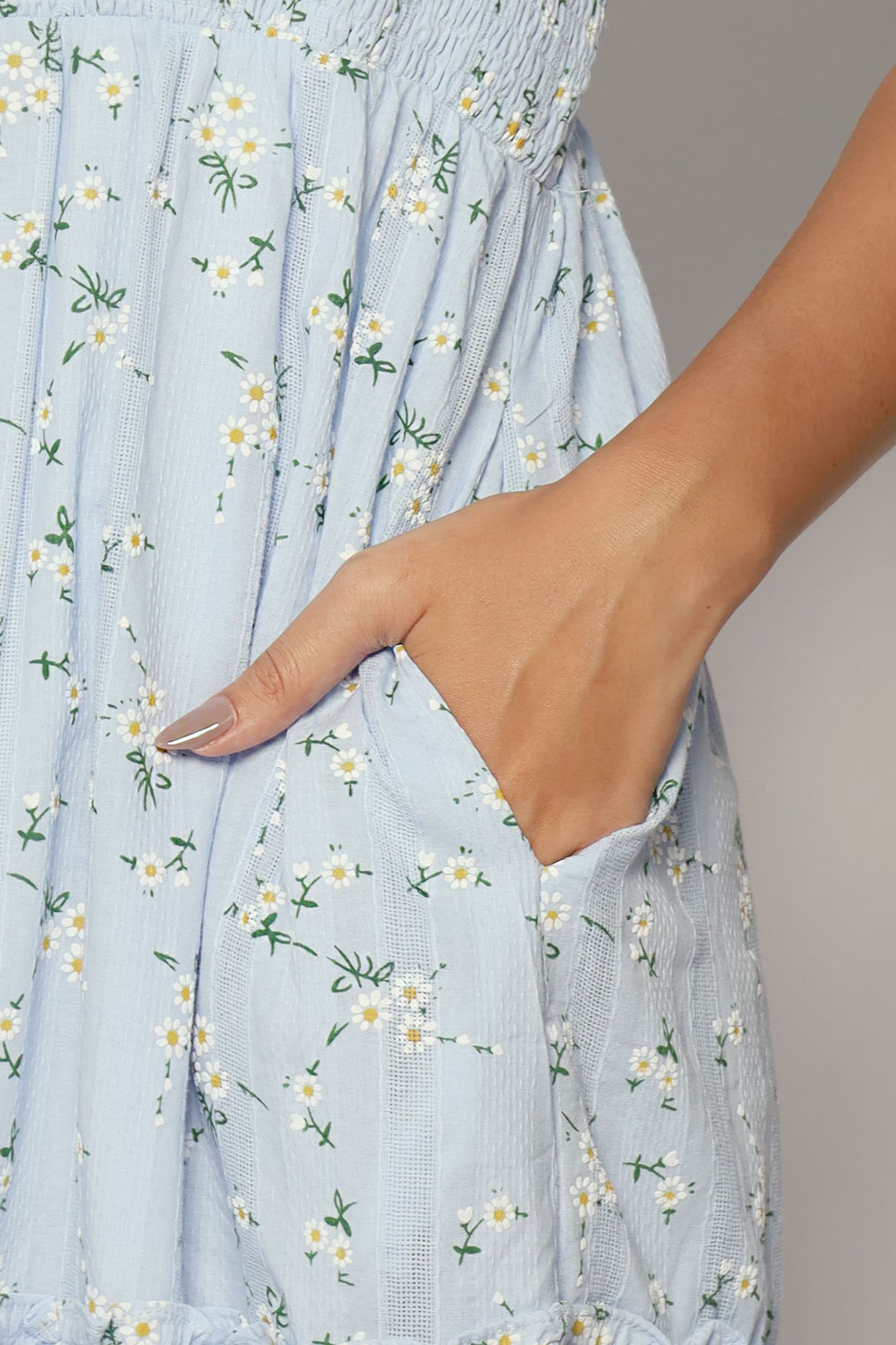 Aurora Dress in Dress in Daisy Embroidery