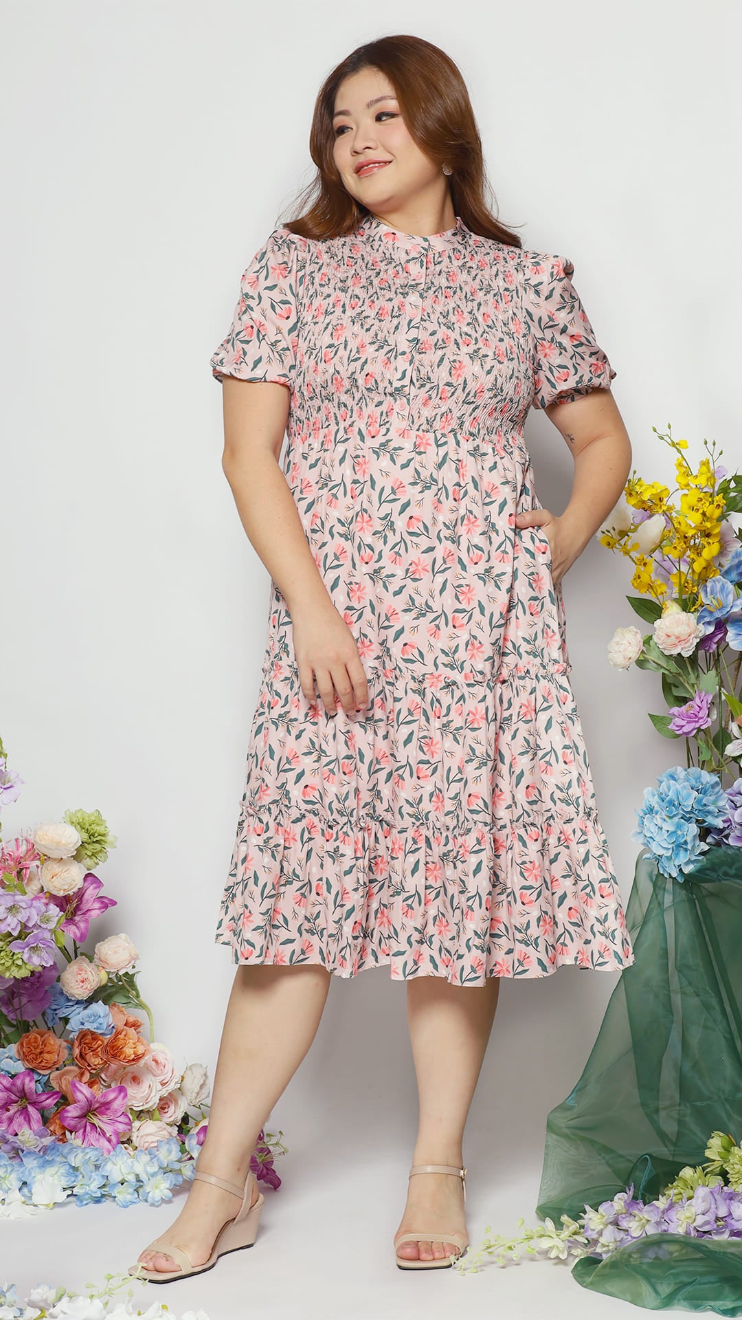 Aurora Dress in Floral Date