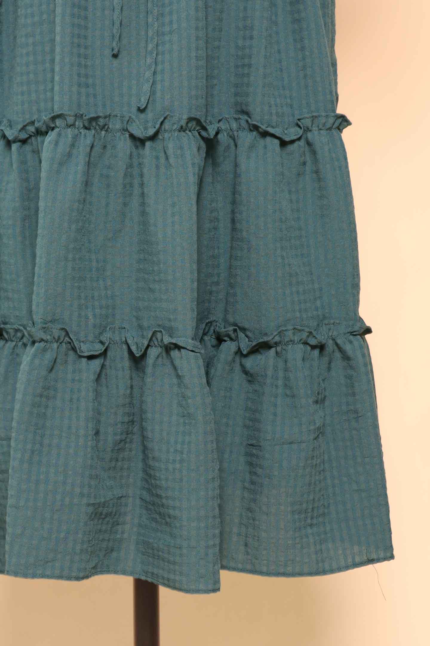 PO - Aurora Dress (V2) in Green Checks