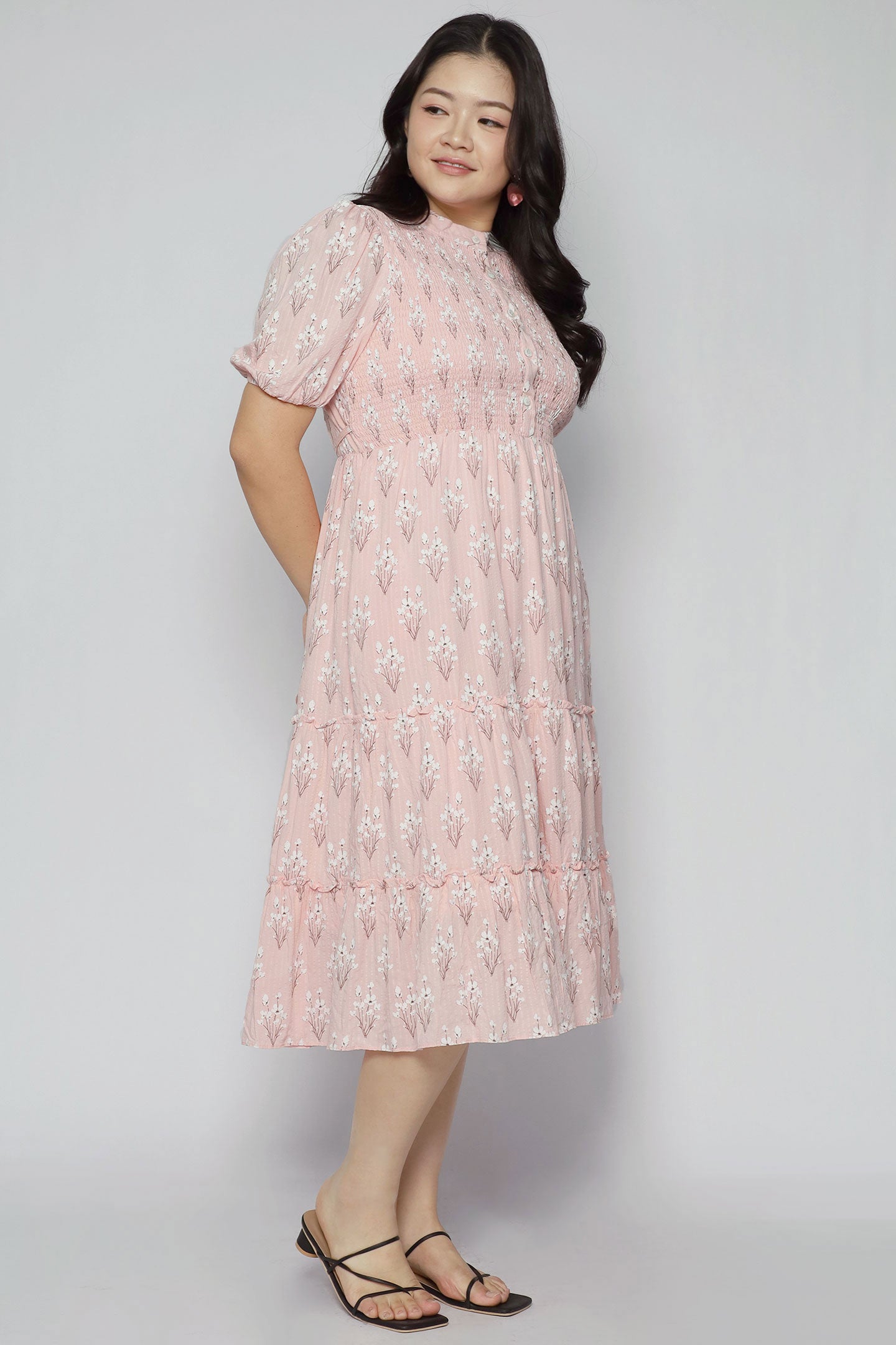 Aurora Dress in Blush Blossom