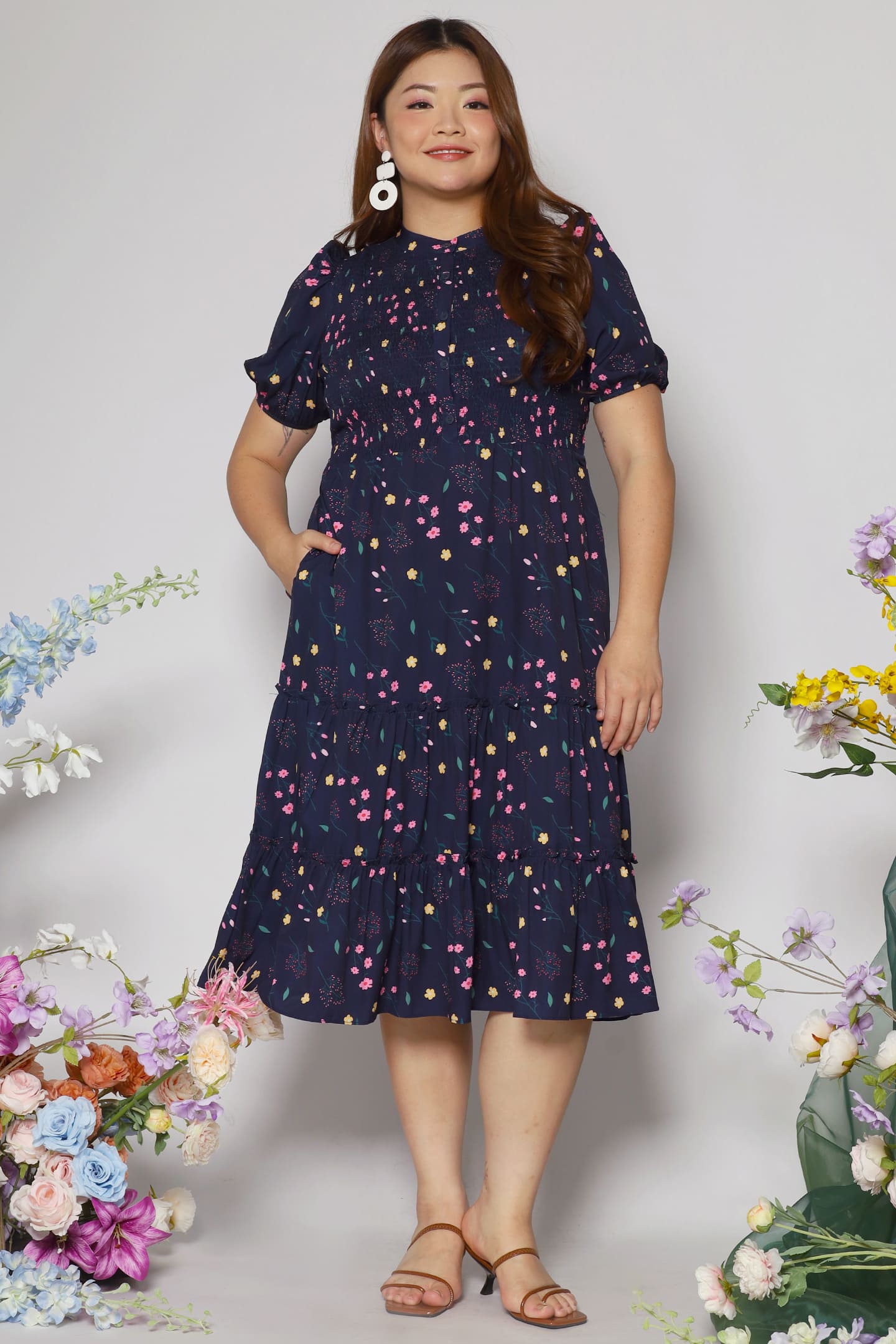 Aurora Dress in Sunday Blooms