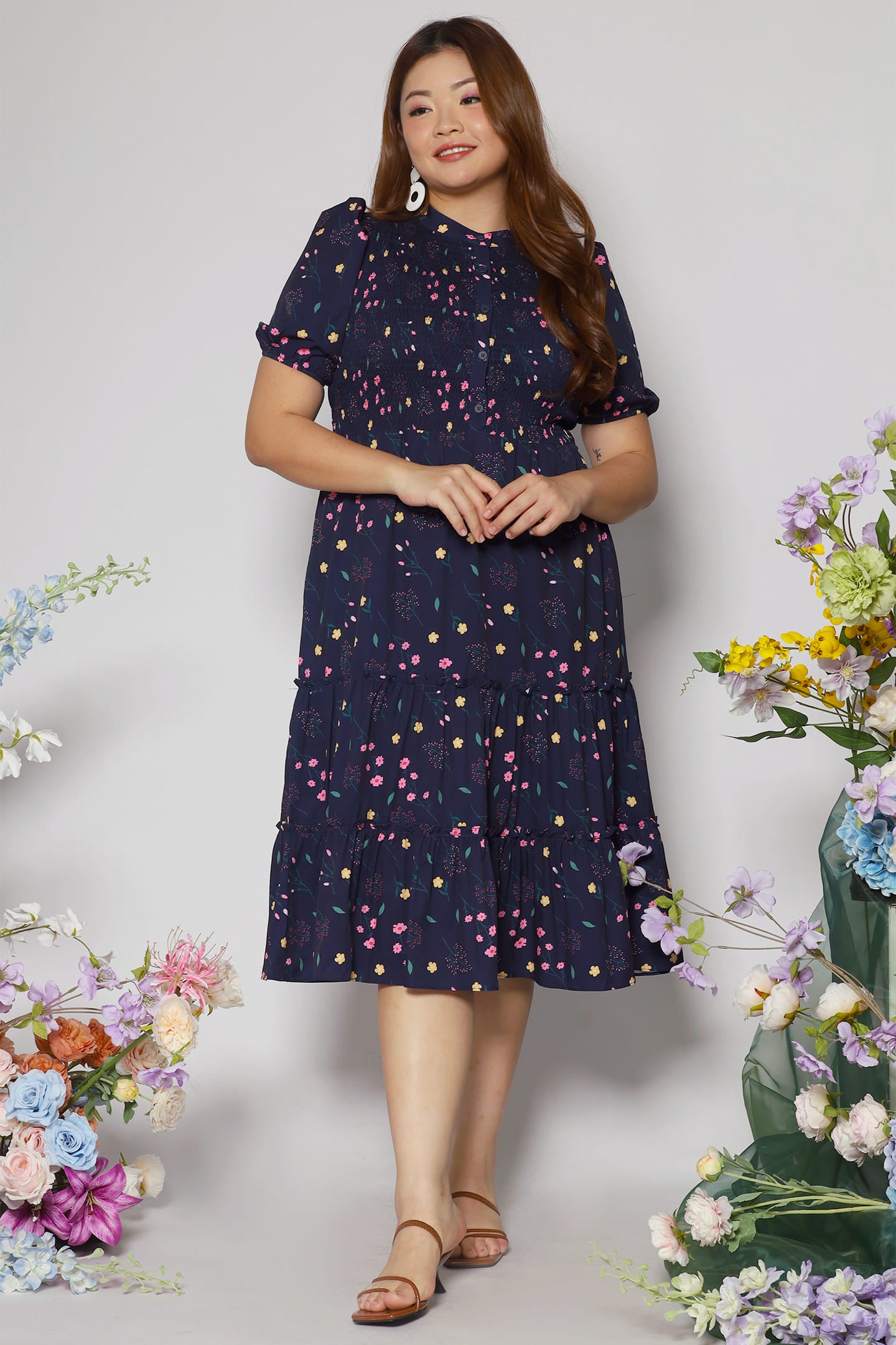 Aurora Dress in Sunday Blooms