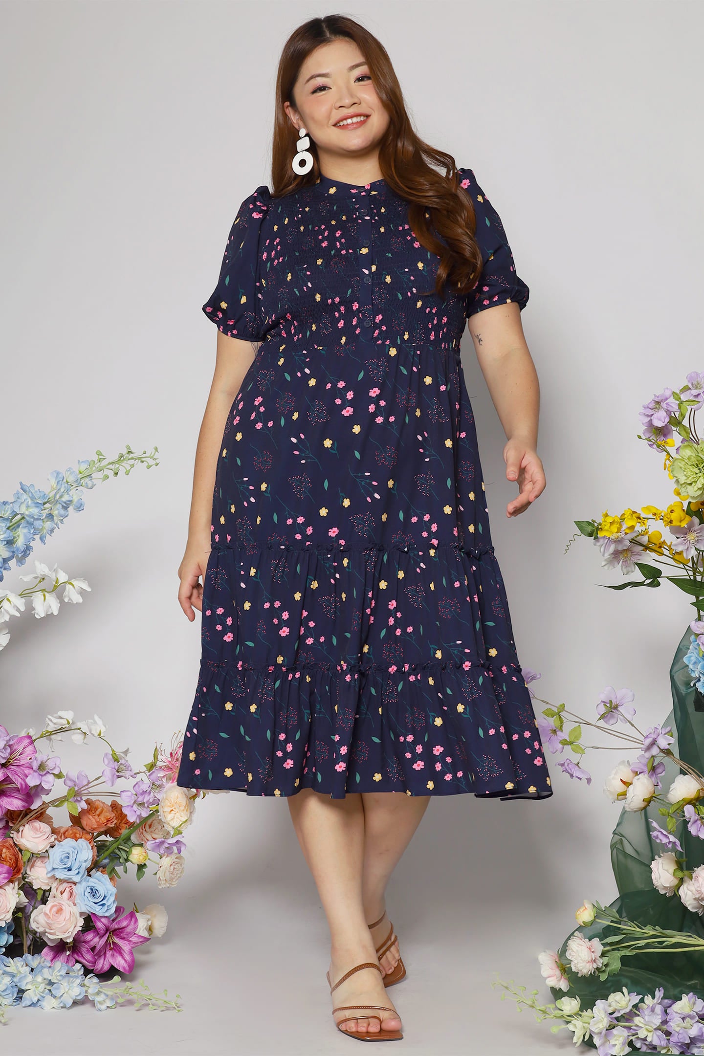 Aurora Dress in Sunday Blooms