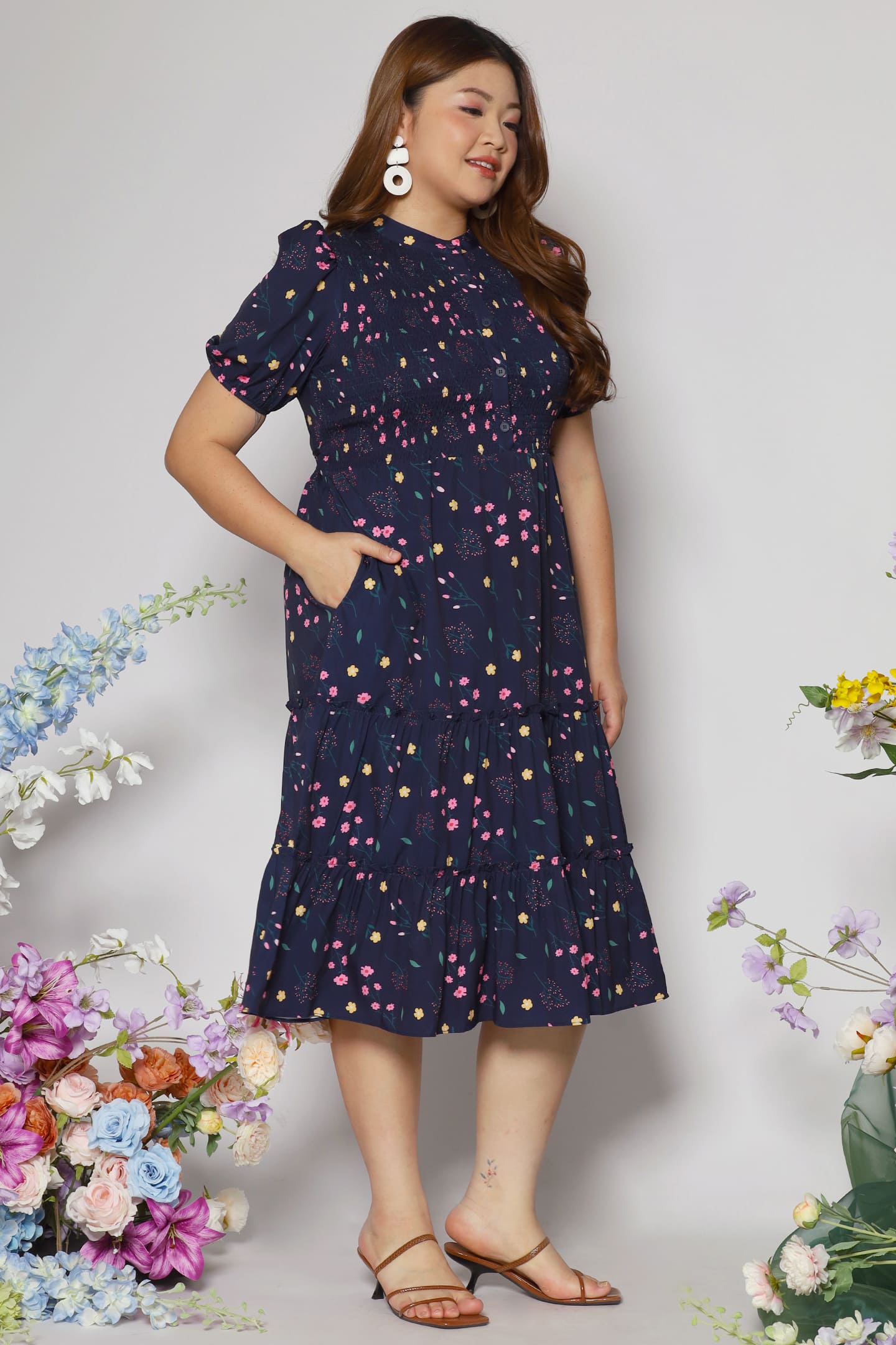 Aurora Dress in Sunday Blooms