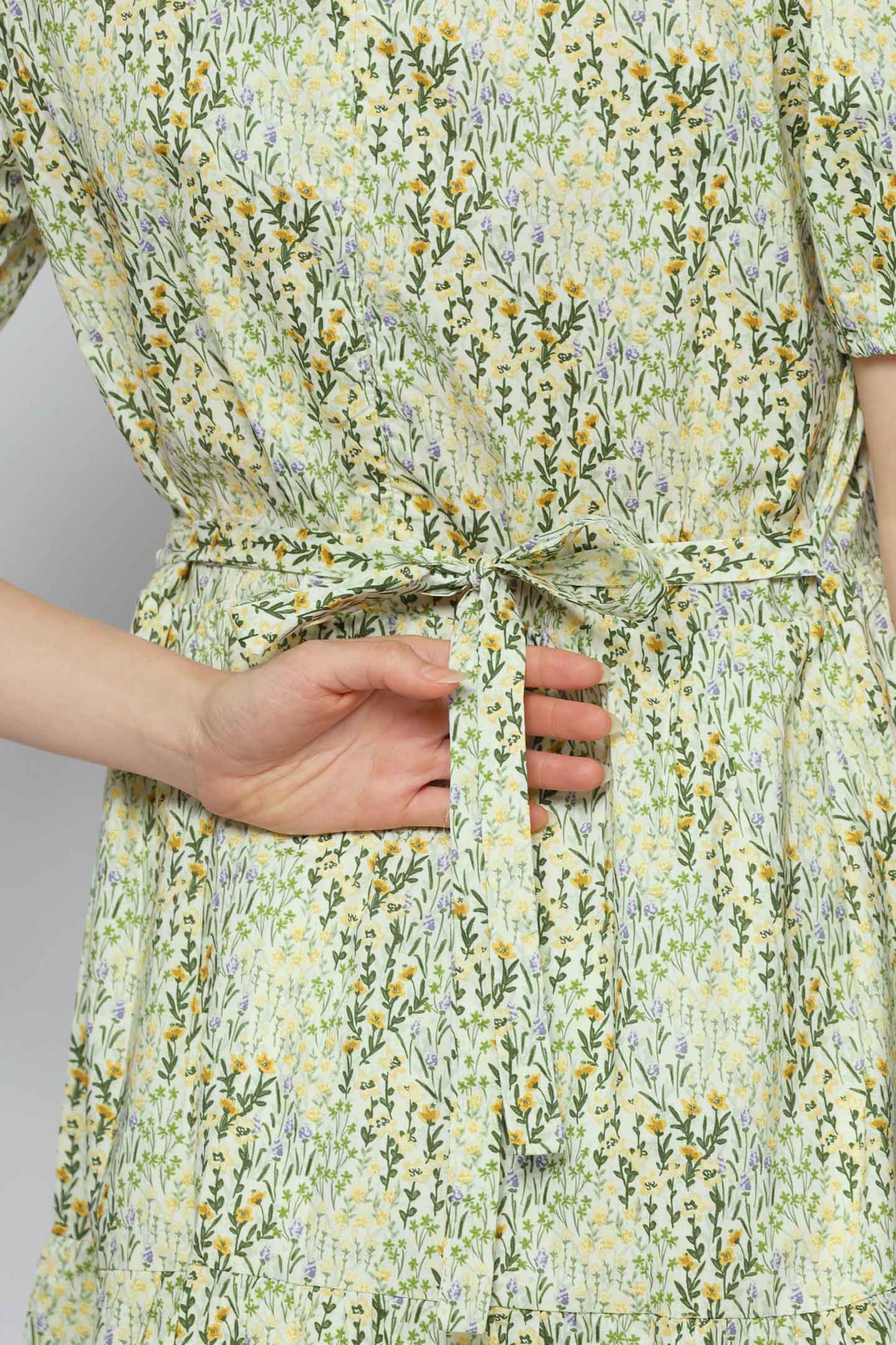 Avril Dress in Lemon Field