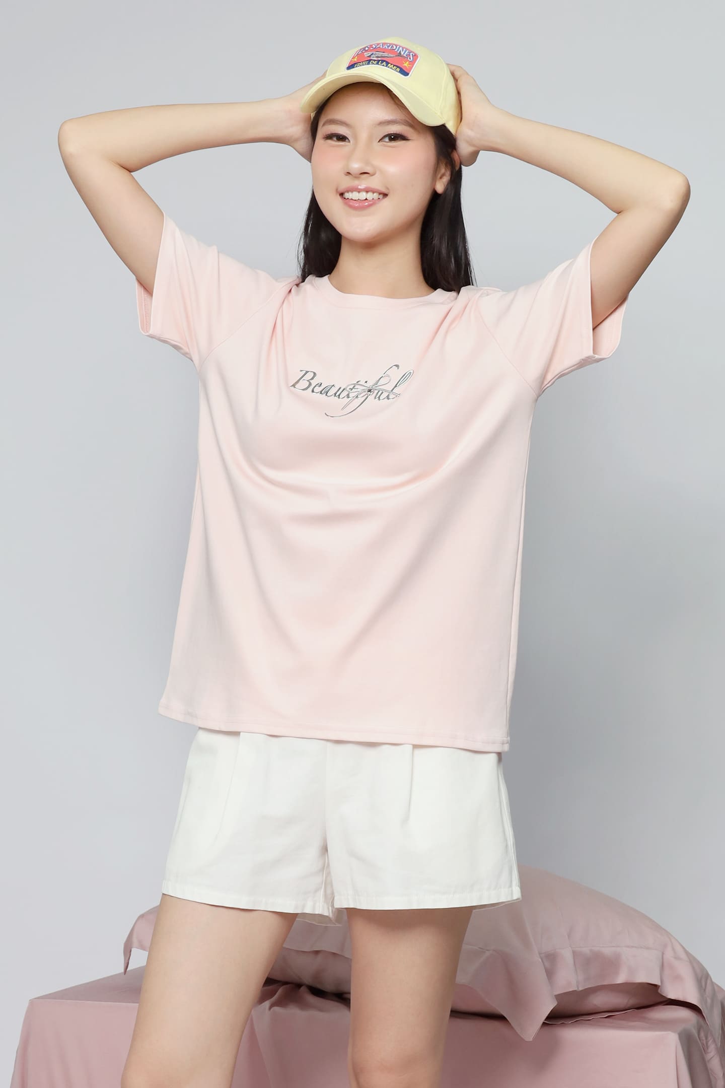 JOY - Beautiful Tee in Baby Pink