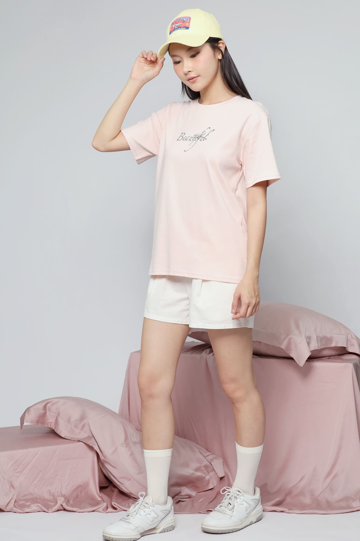 JOY - Beautiful Tee in Baby Pink