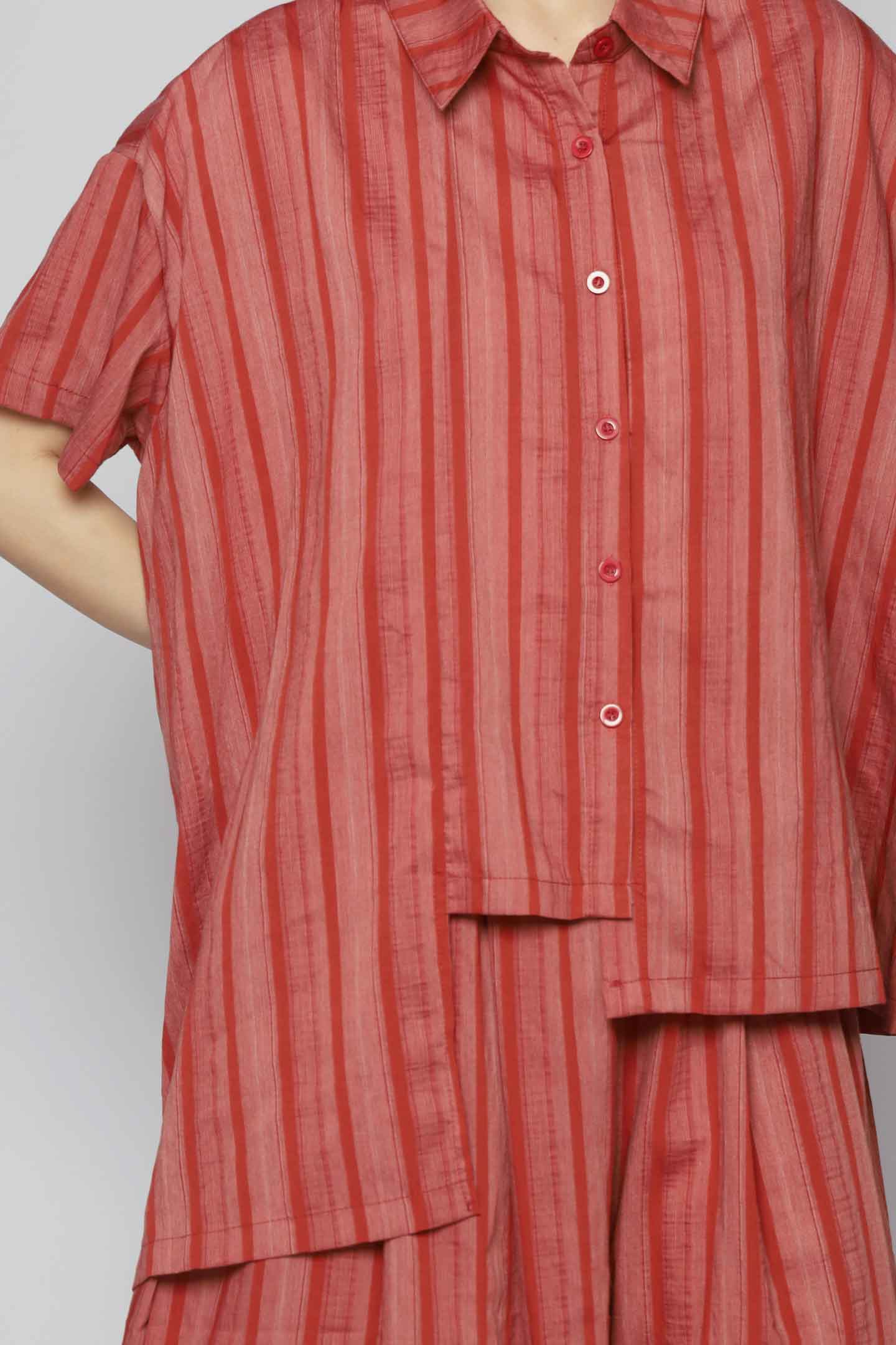 Bee Openback Top in Orange Stripes