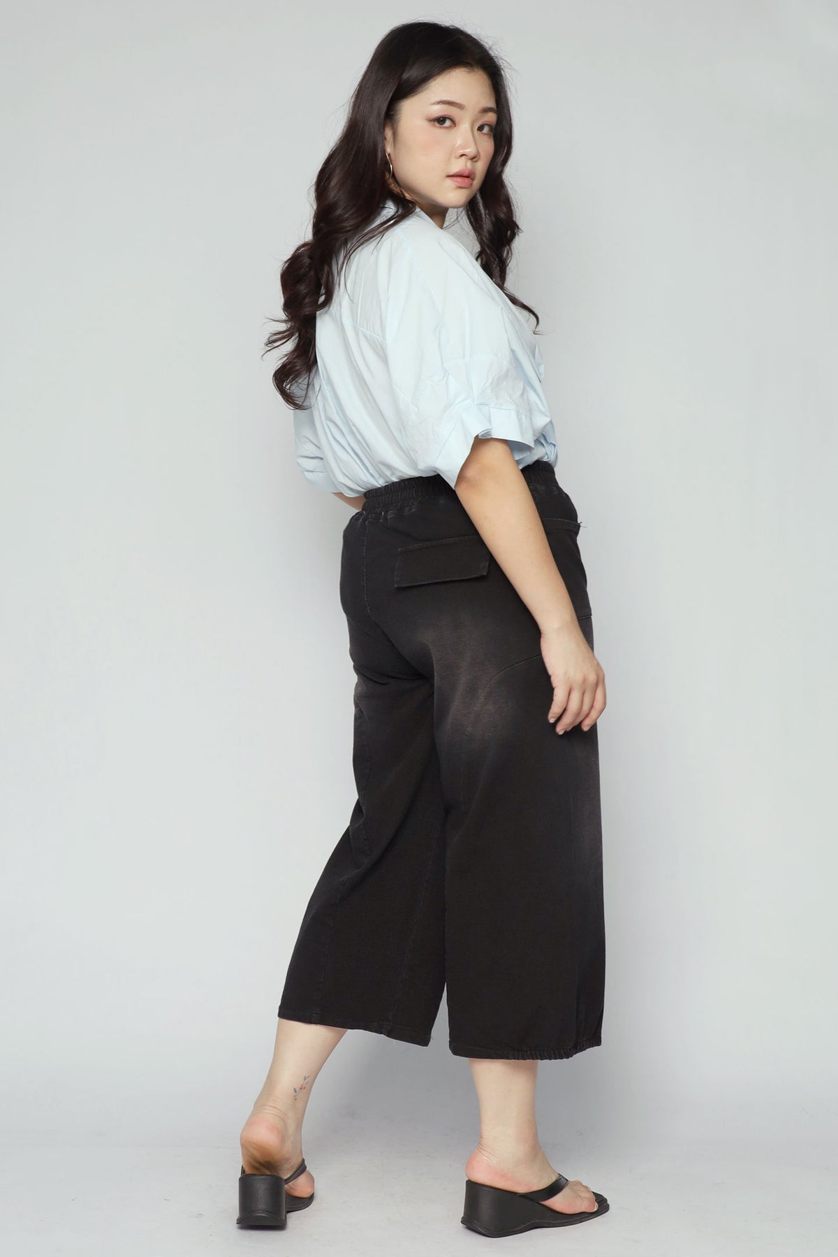 Bei Pants in Black Denim