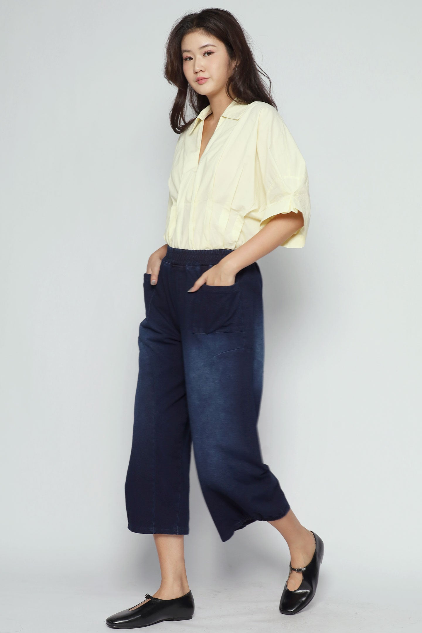 Backorders Bei Pants in Blue Denim