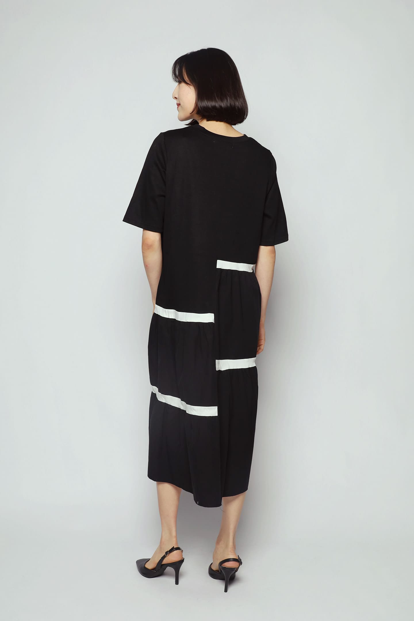 Bennie Dress in B/W