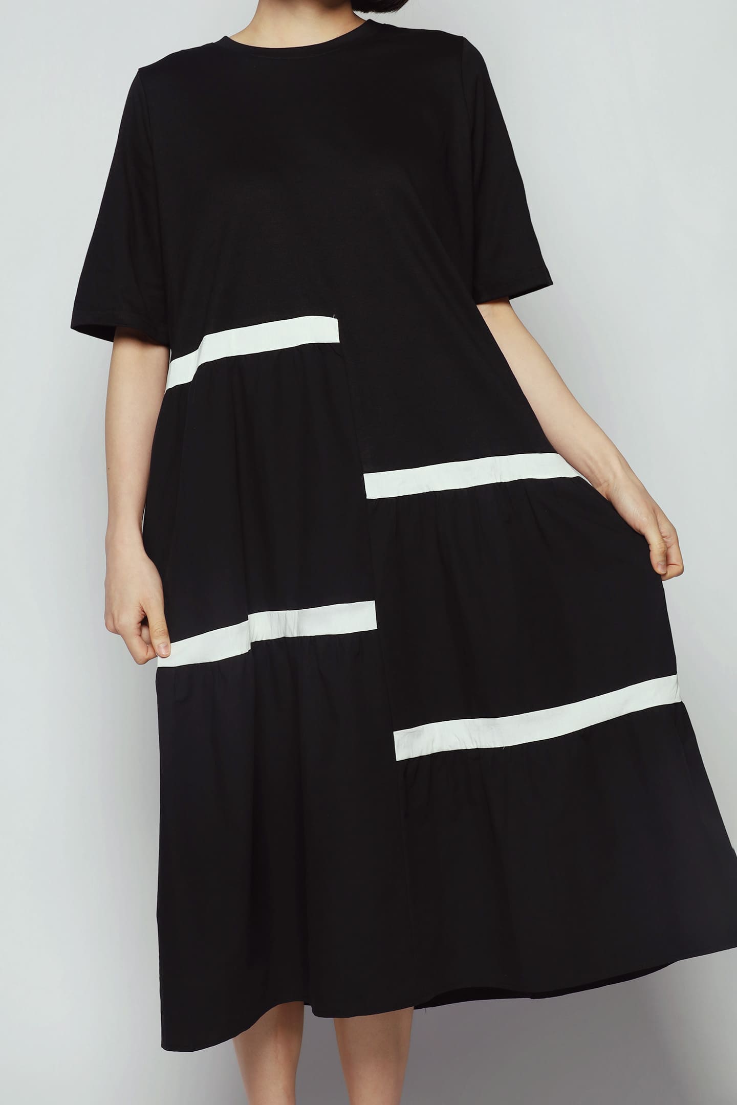 Bennie Dress in B/W