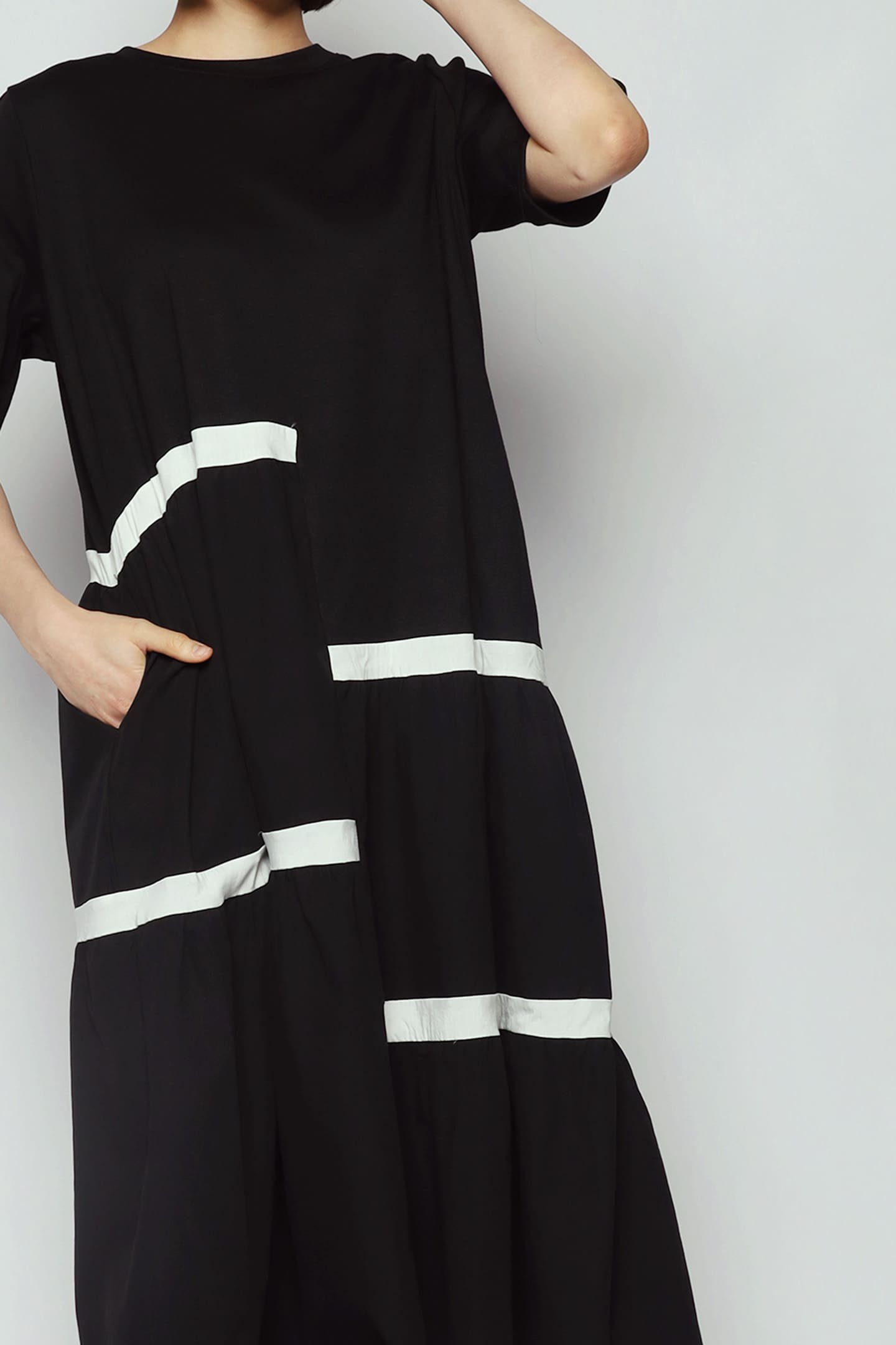 Bennie Dress in B/W