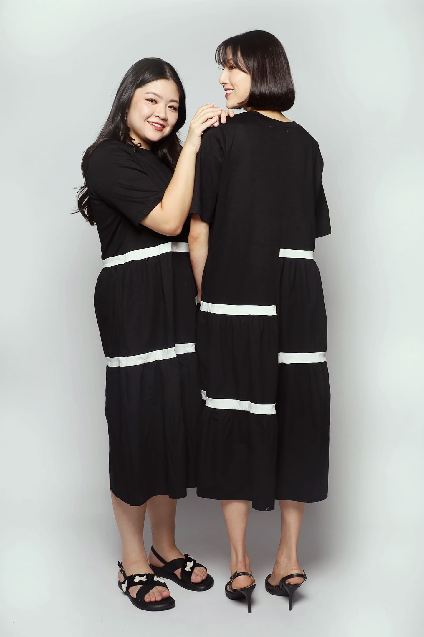 Bennie Dress in B/W