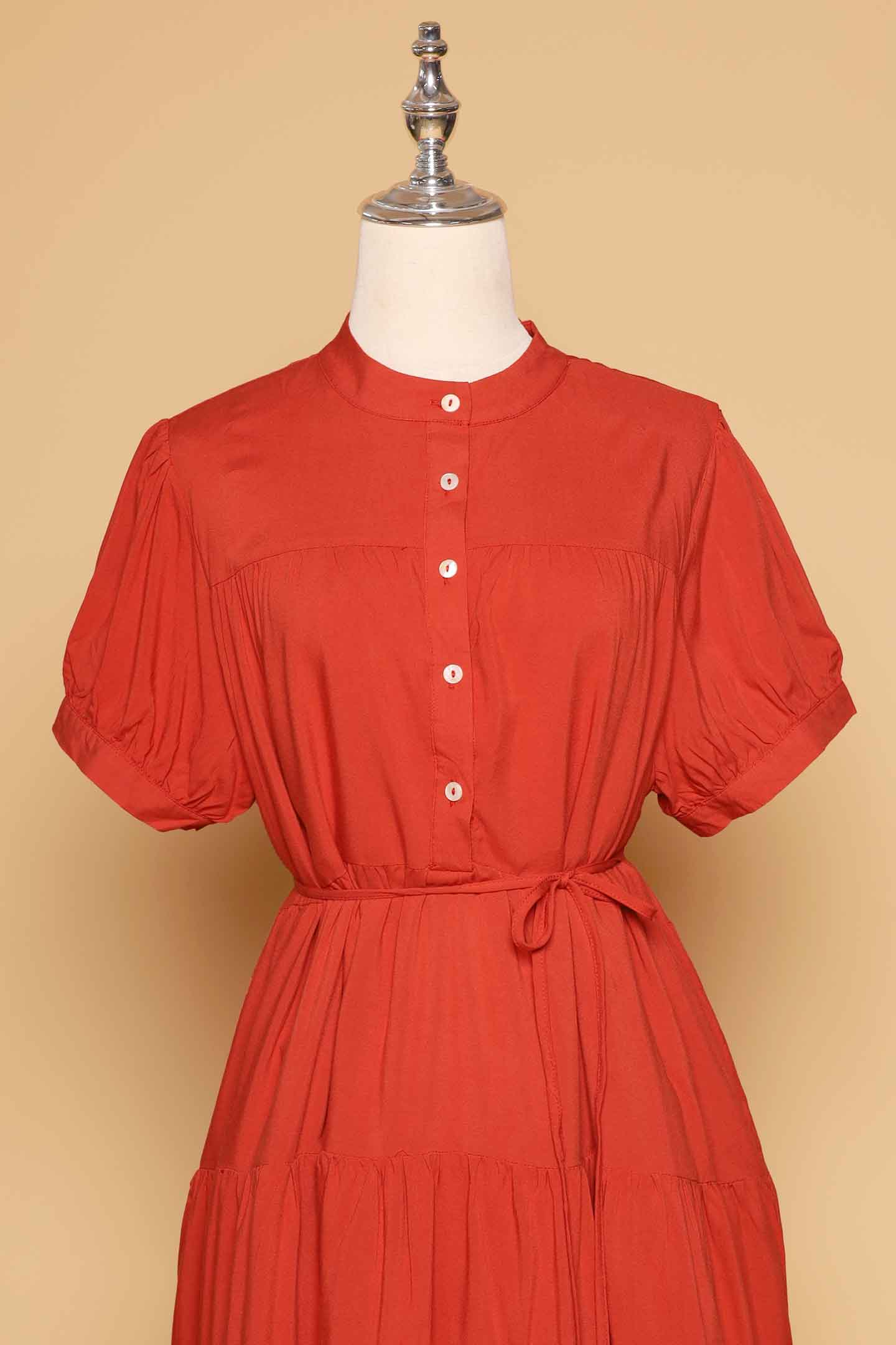 PO - Bibi Dress in Burnt Orange