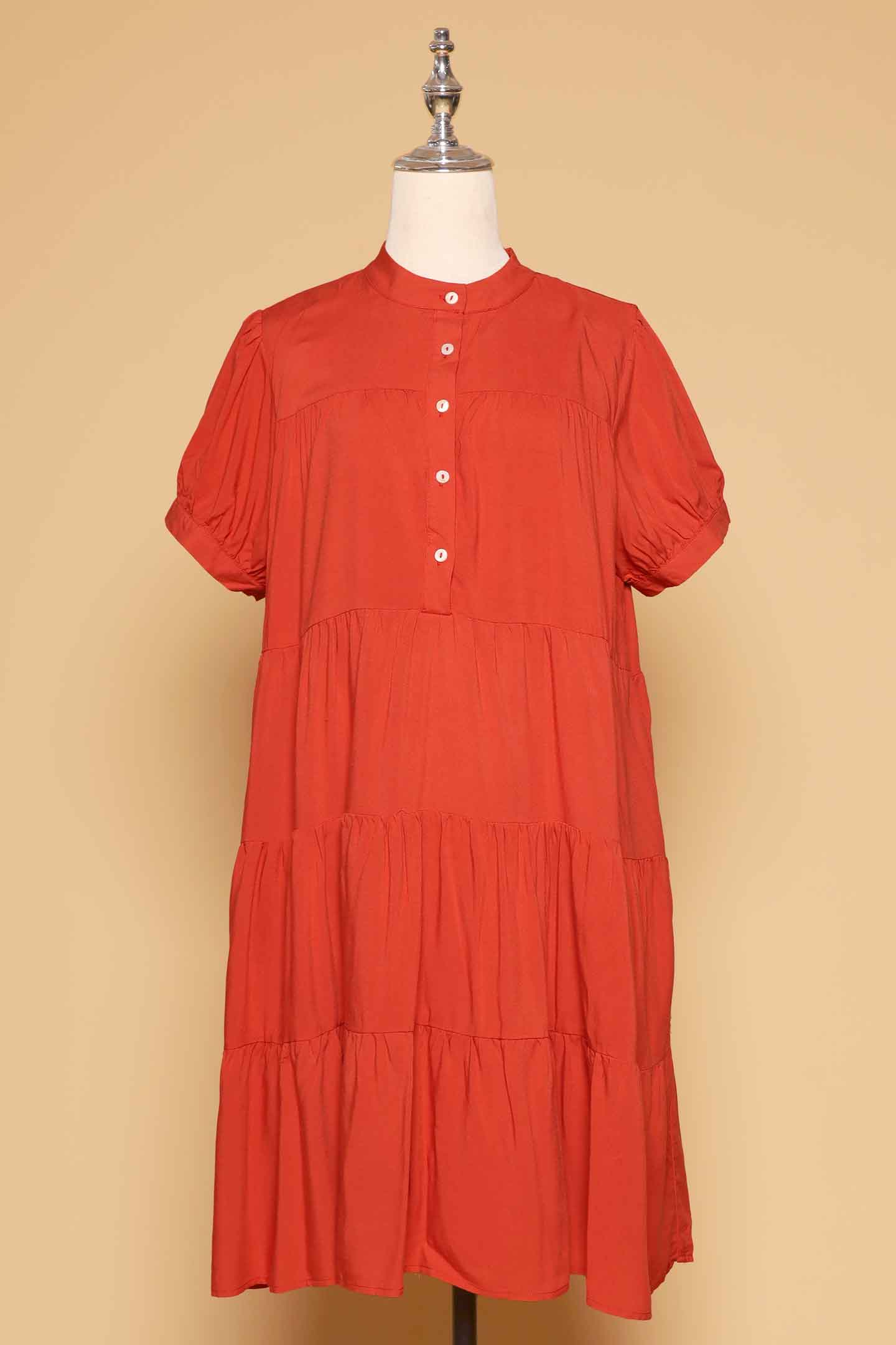 PO - Bibi Dress in Burnt Orange