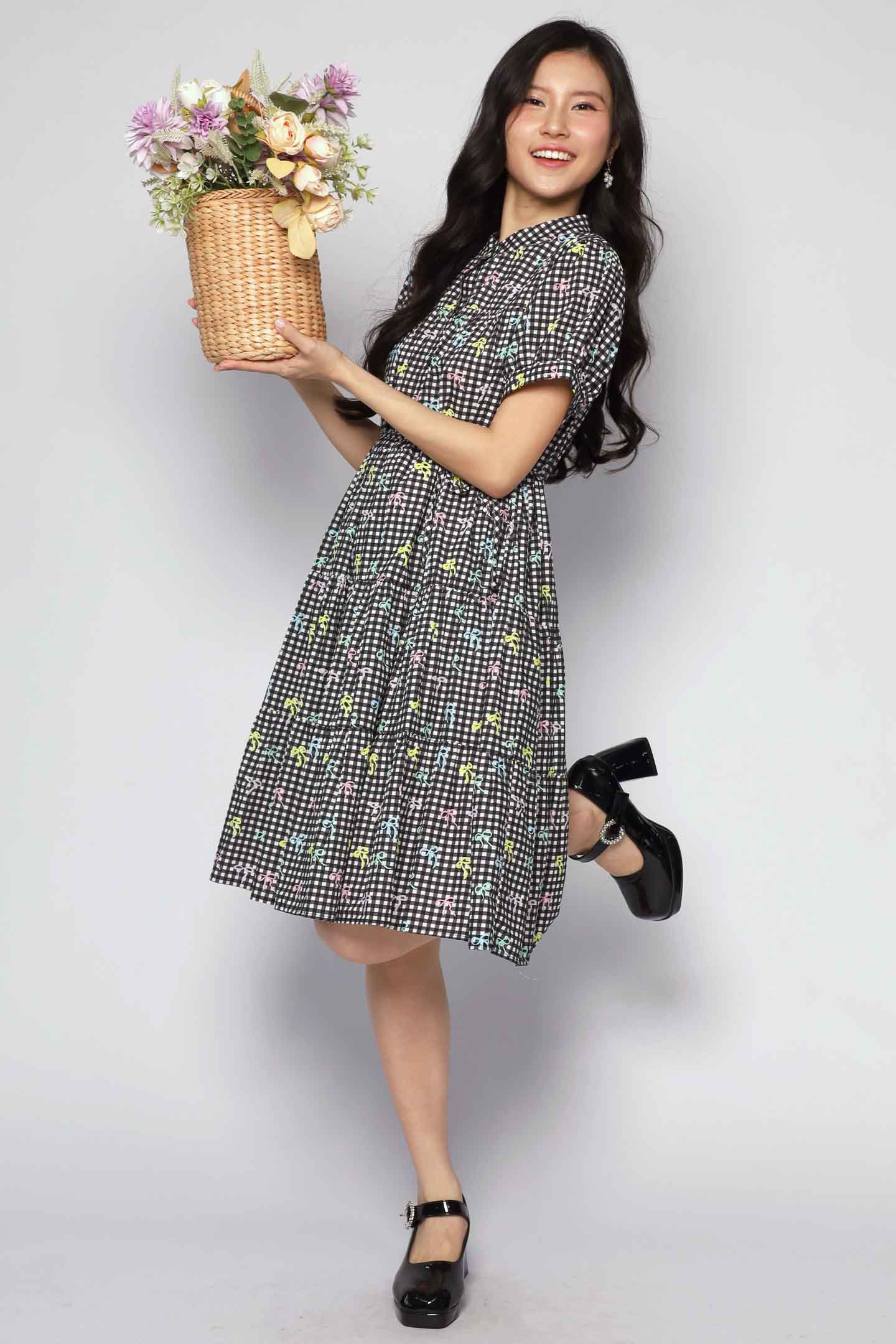 Bibi Dress in Candy Gingham