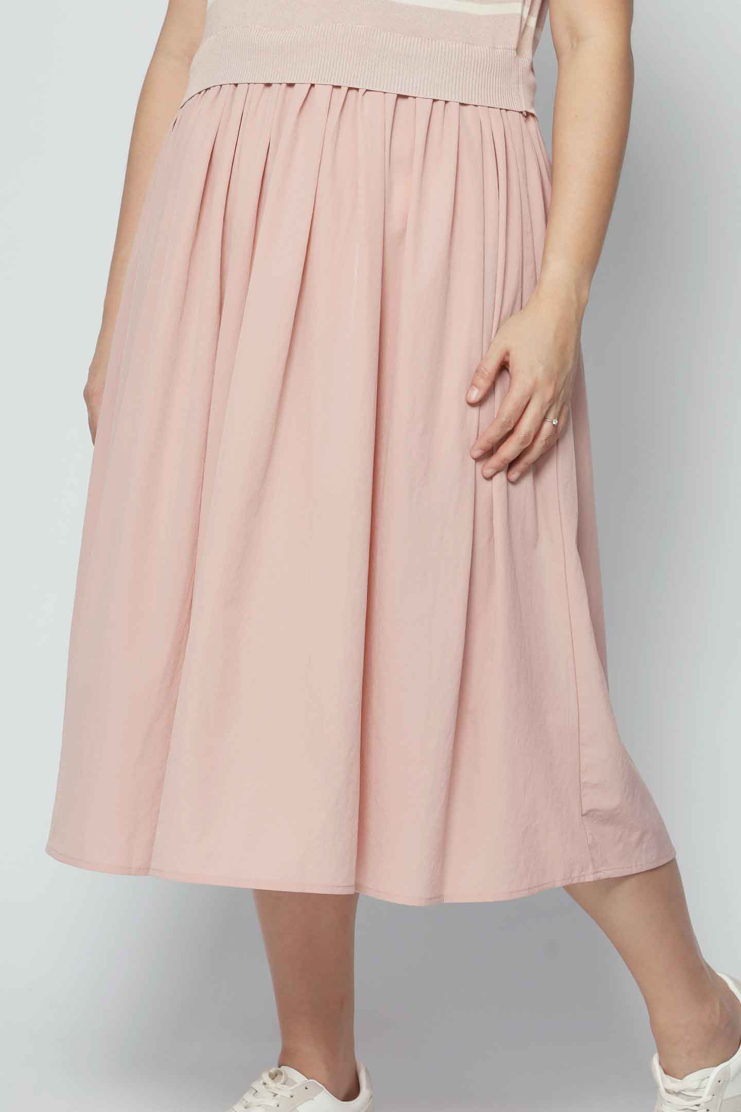 Backorders Billy Stripes Knit Dress in Pink