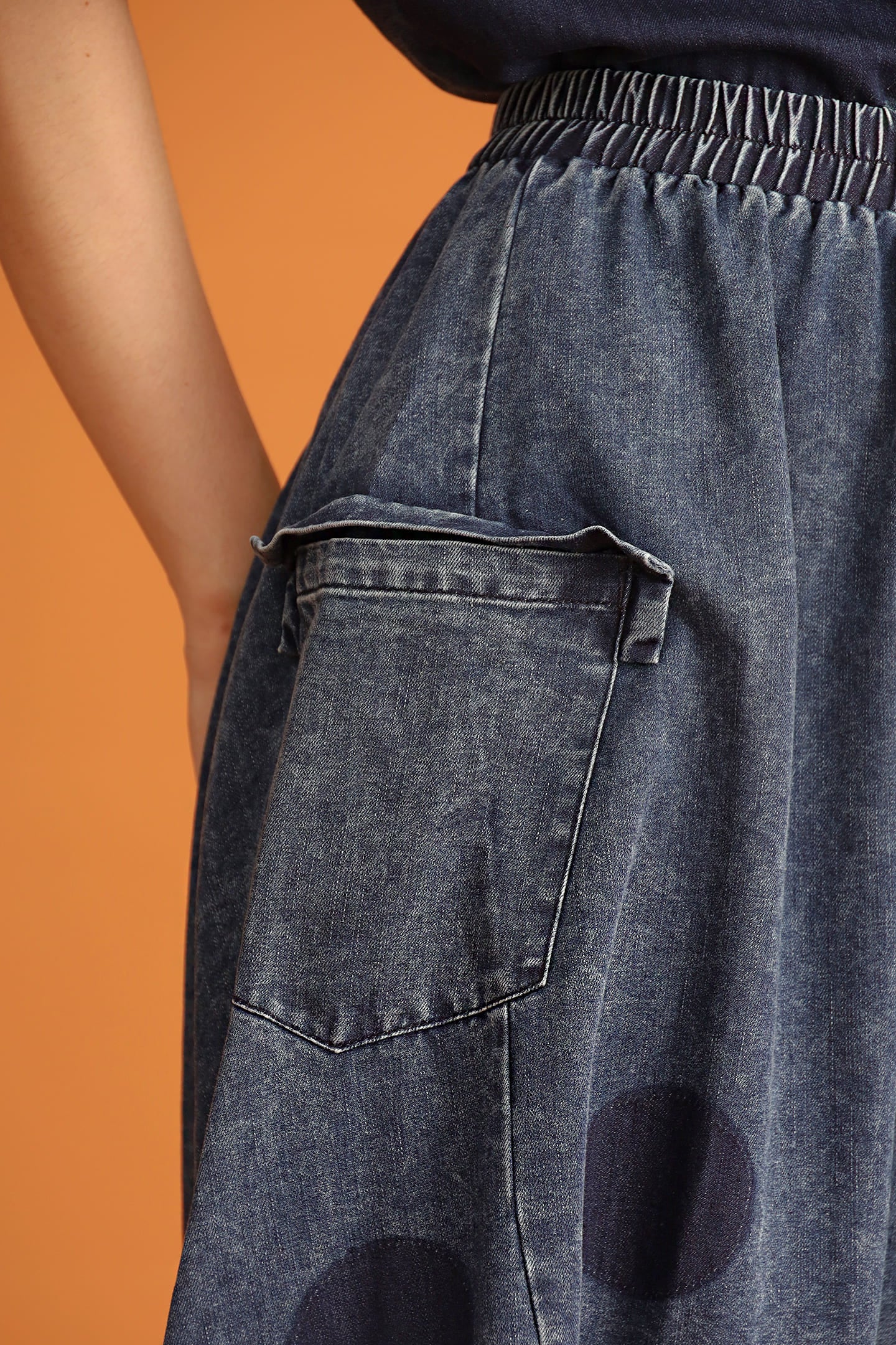 CHOSEN - Denim Bloom Pants in Blue
