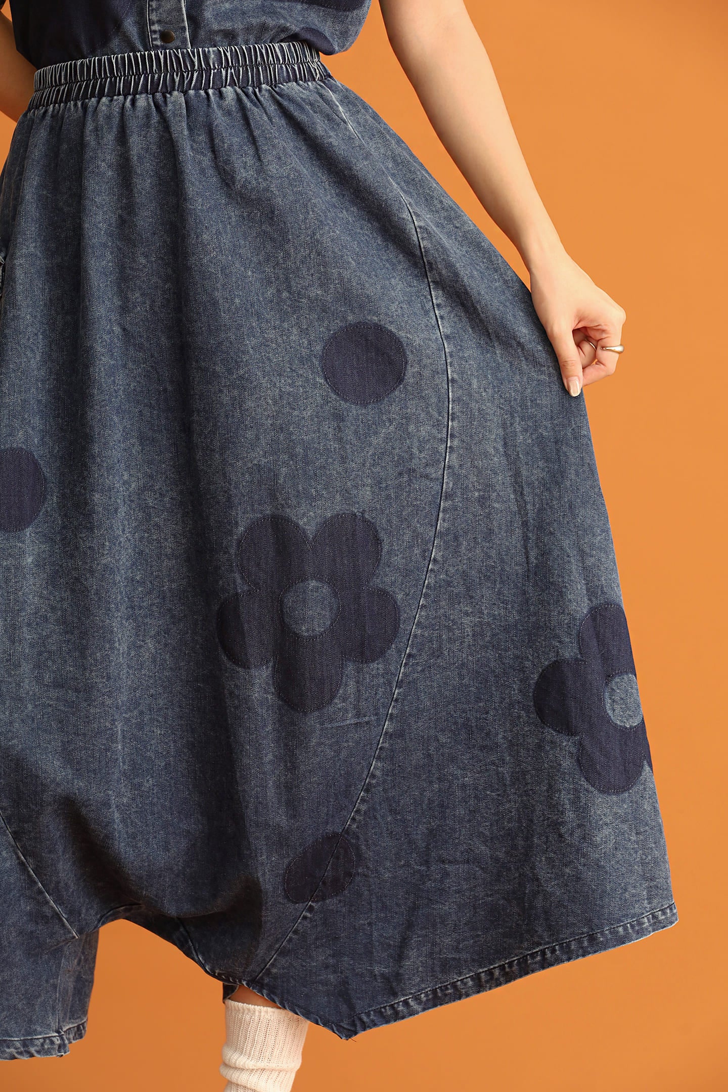 CHOSEN - Denim Bloom Pants in Blue