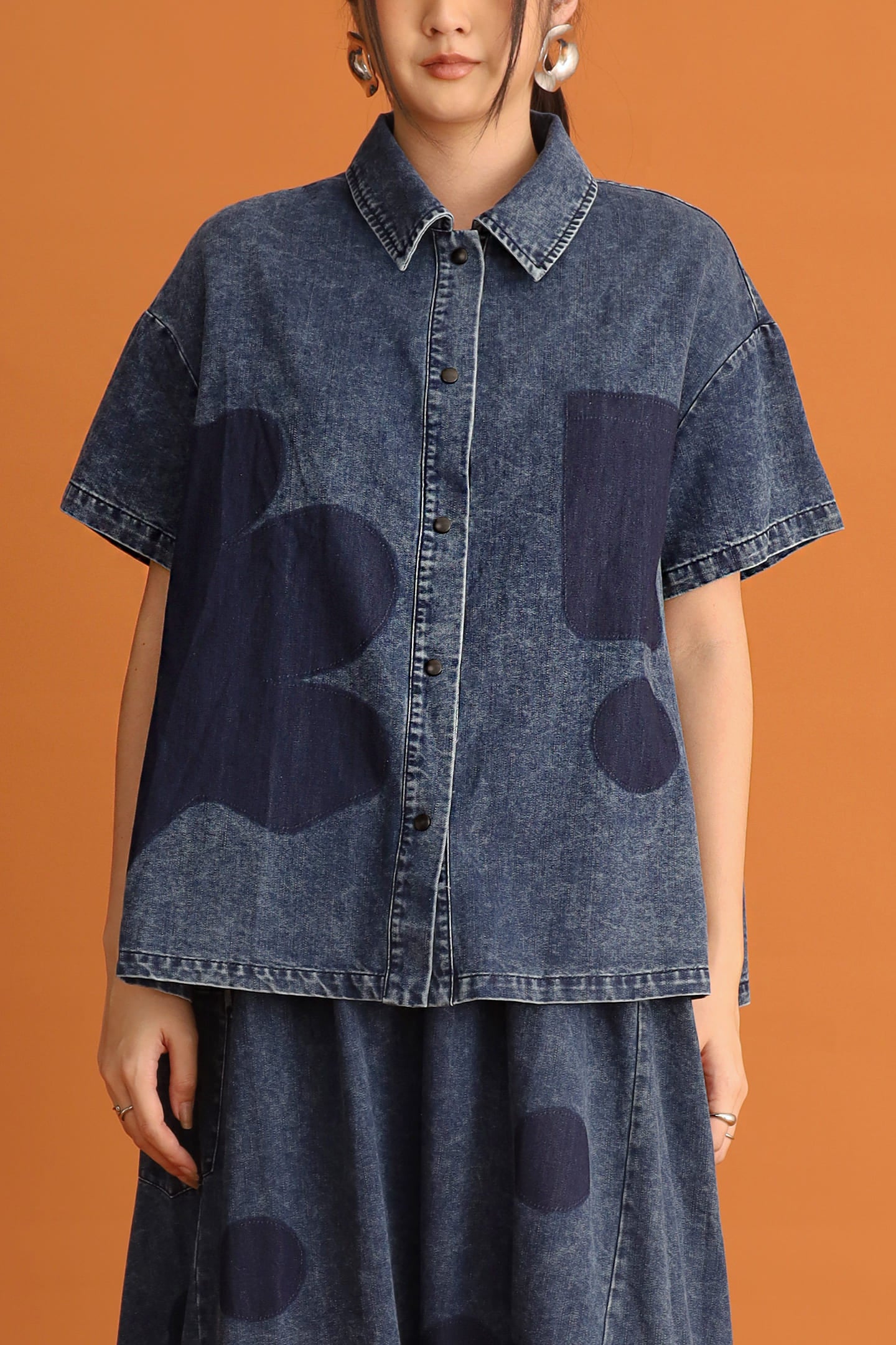 CHOSEN - Denim Bloom Top in Blue